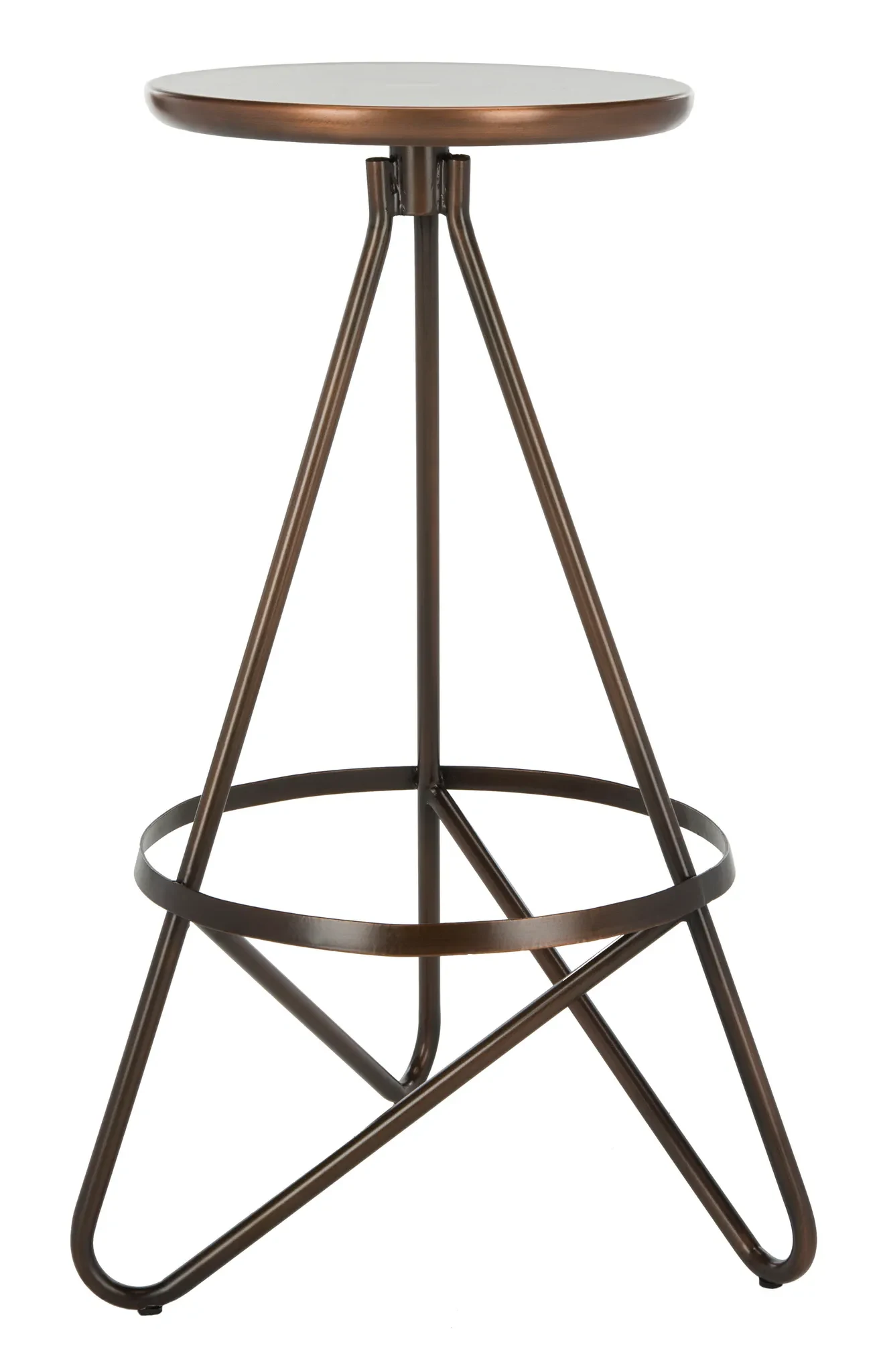 Galexia Bar Stool in Gold / White