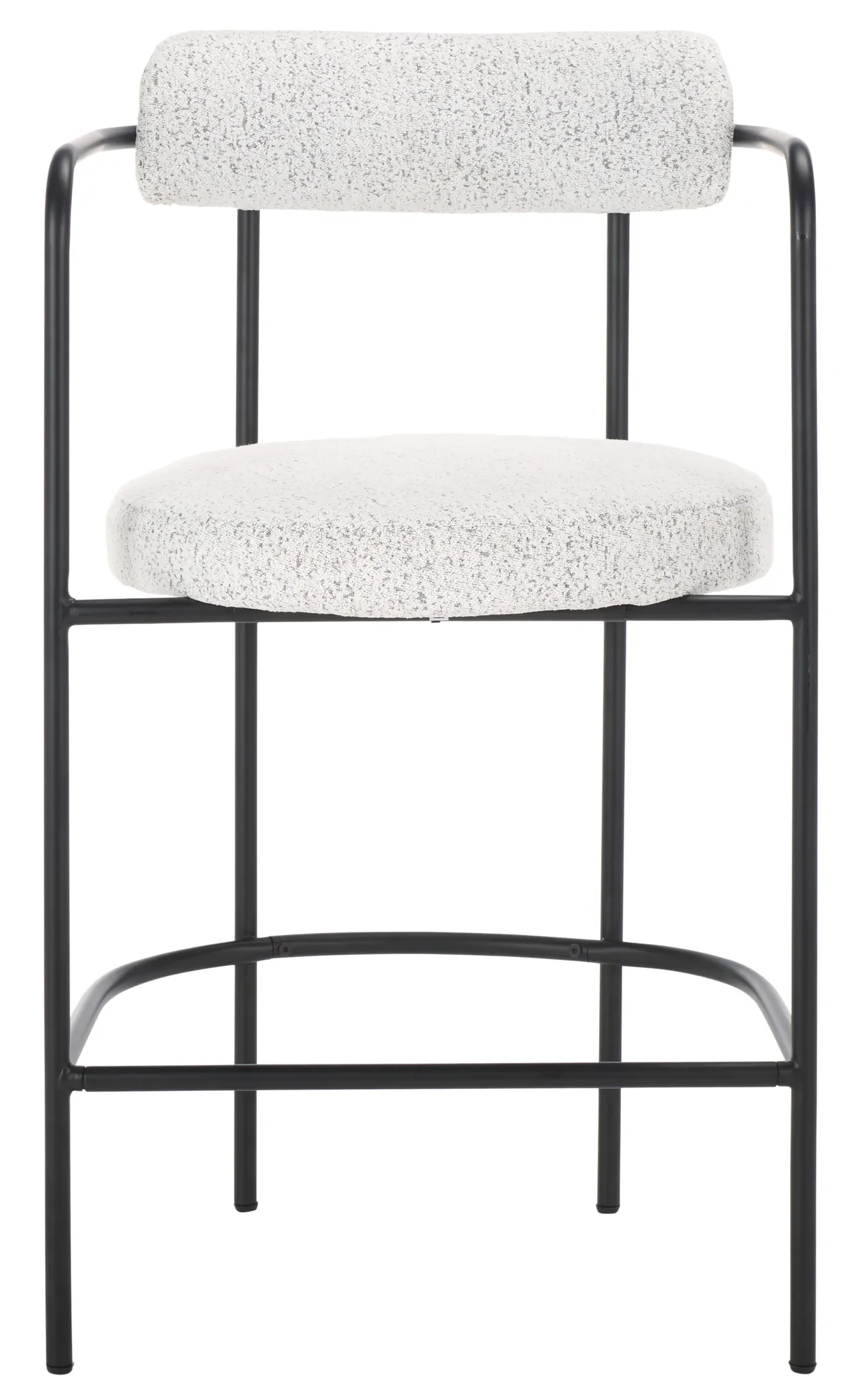Andrean Arm Counter Stool in Black
