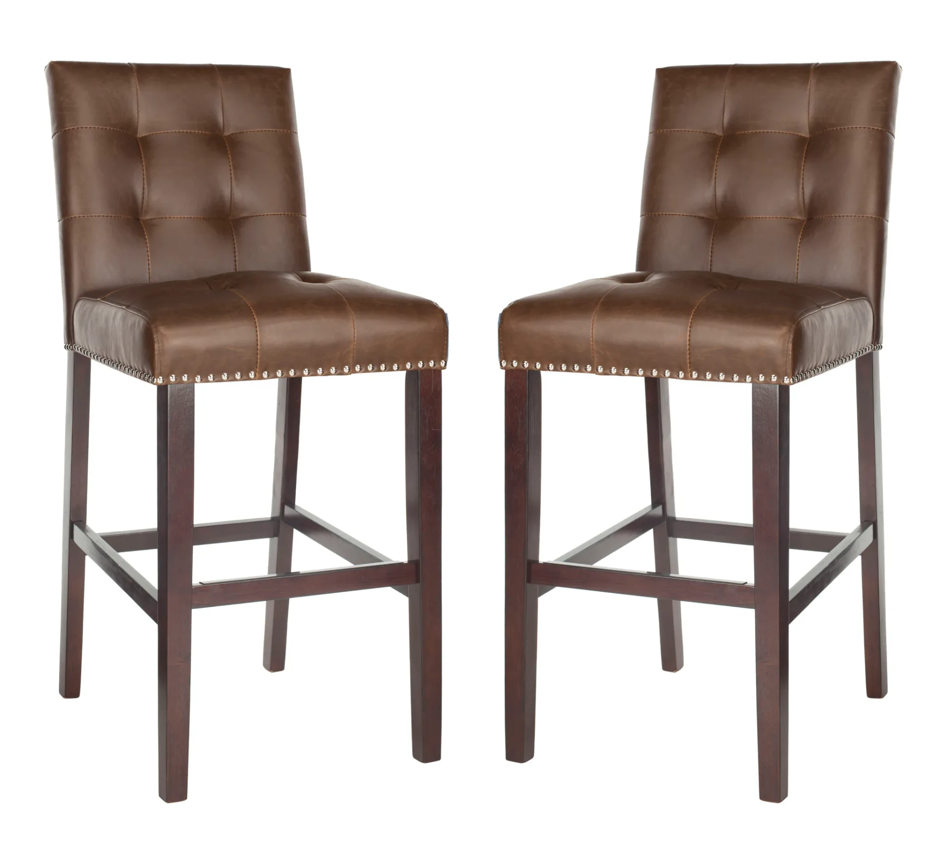 Nikita Bar Stool (Set Of 2) in Brown / Espresso