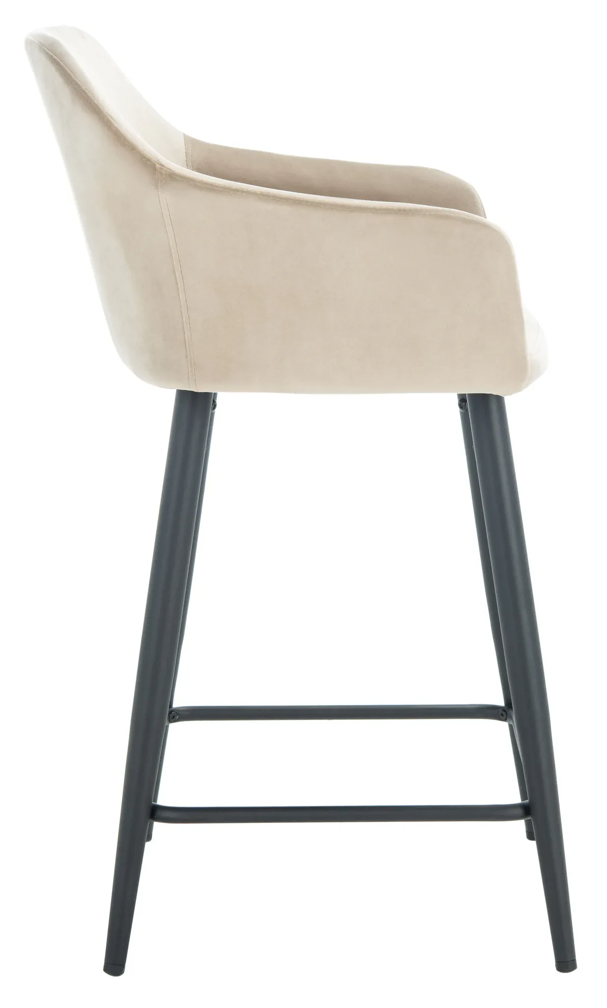 Cataleya Counter Stool in Taupe / Black