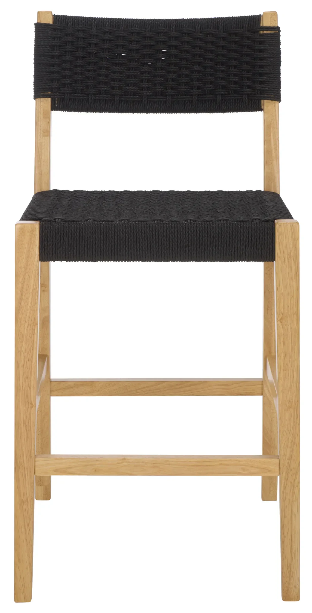 Dutton Woven Counter Stool in Black