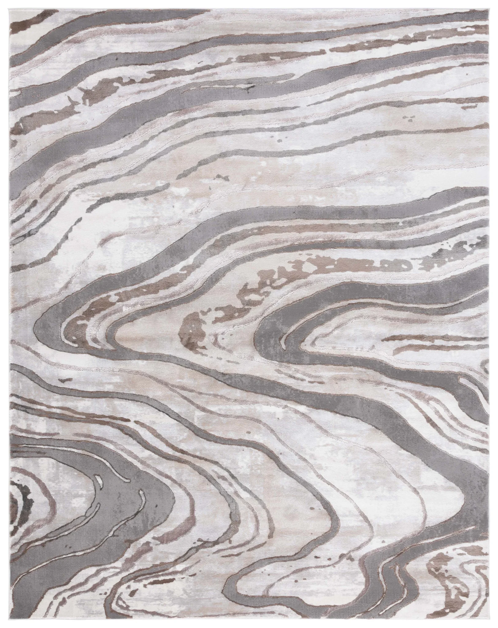 Craft Marble Stream Rug in Gray / Beige