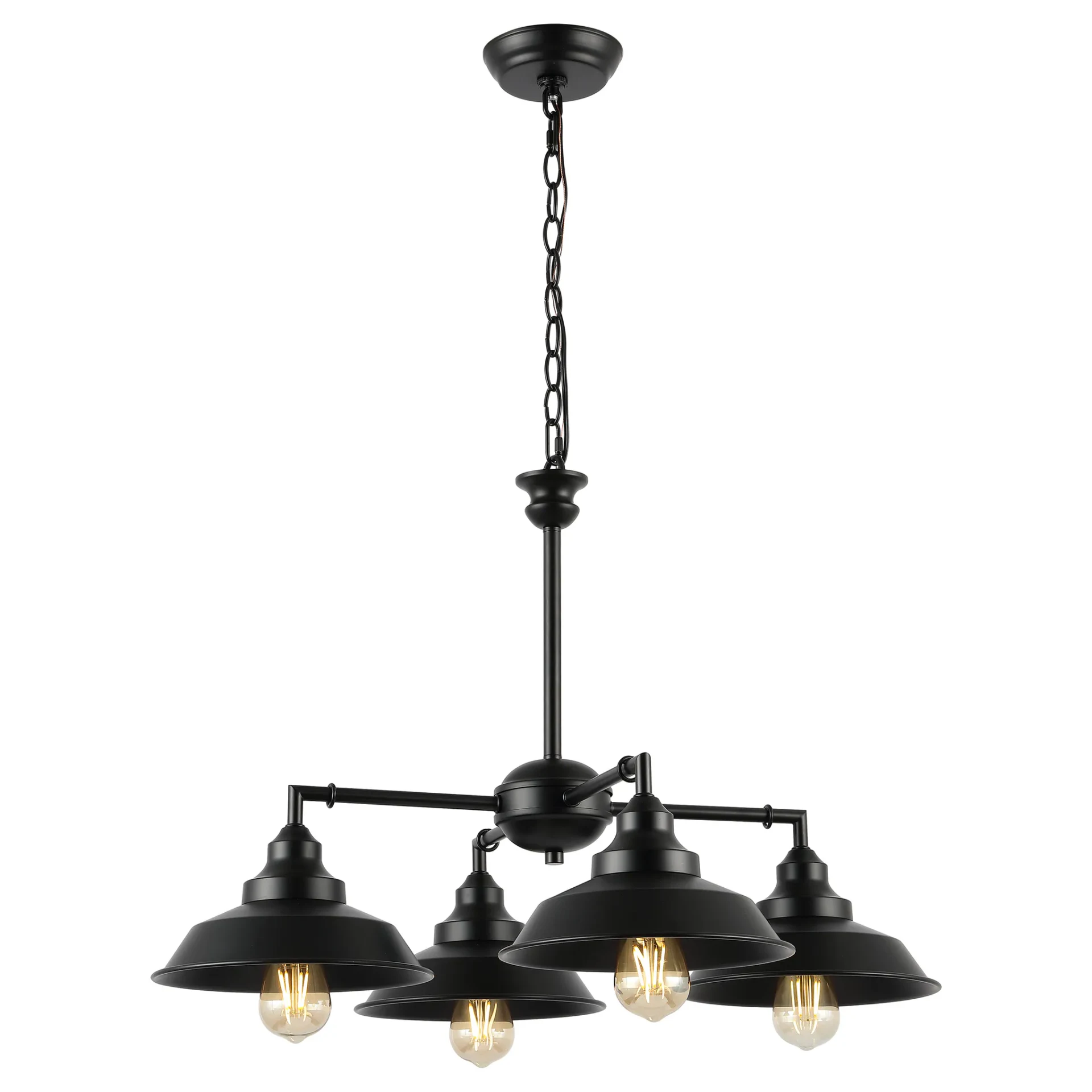 Westlyn Four-Light Chandelier in Black