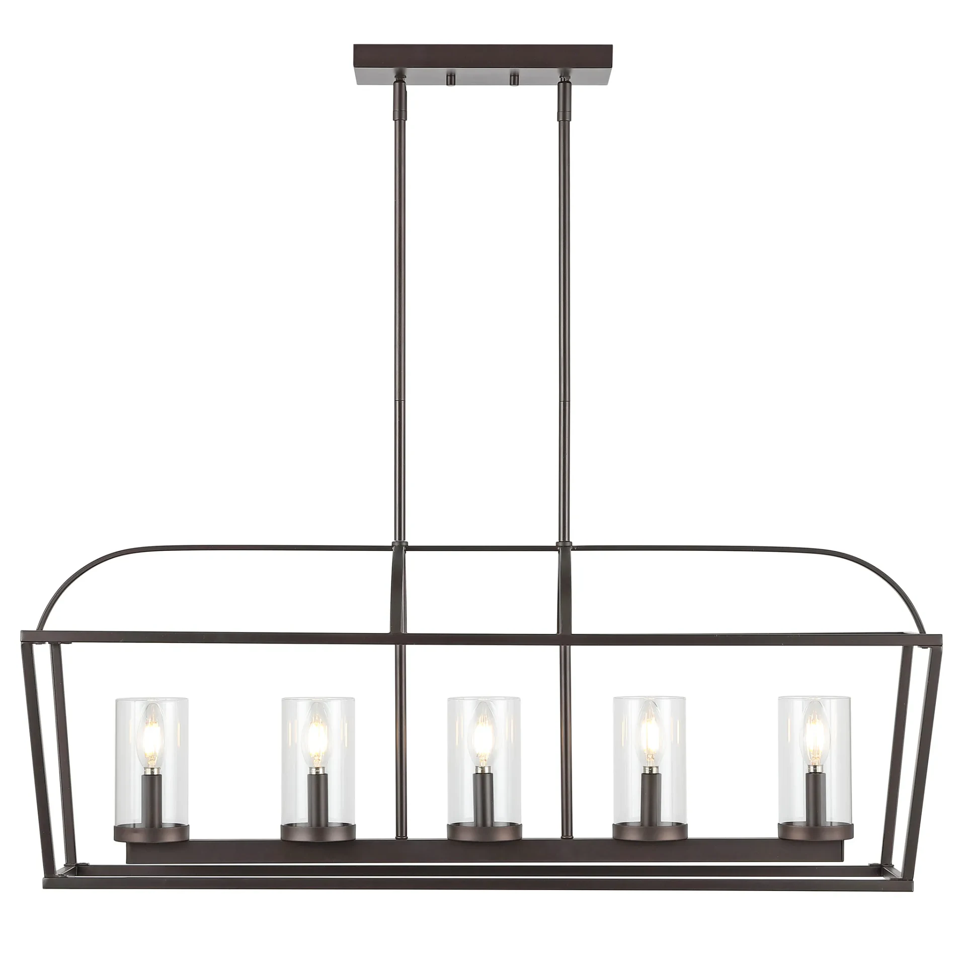 Manning Five-Light Chandelier in Oil Rub Bronze