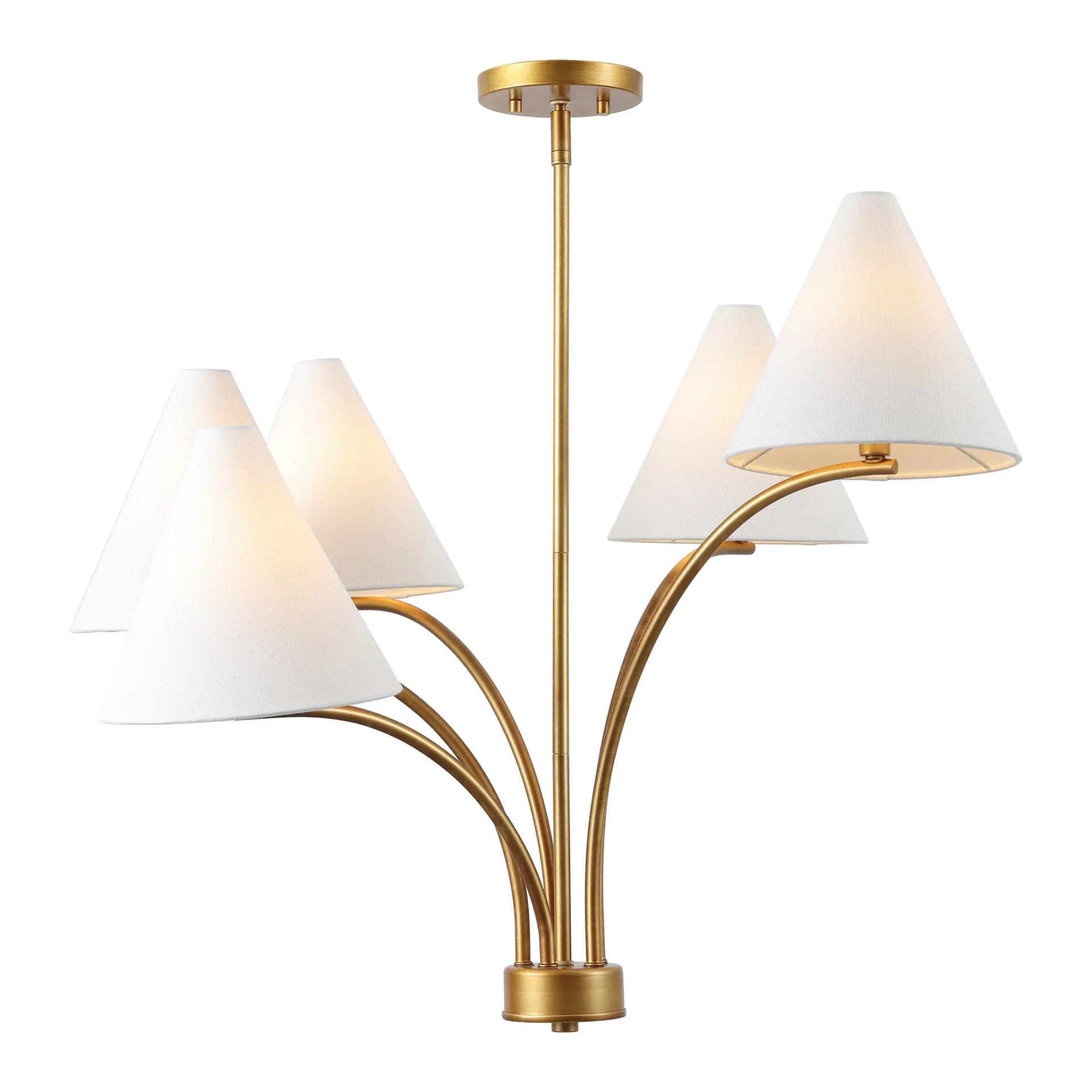 Johanna Five-Light Chandelier in Antique Brass