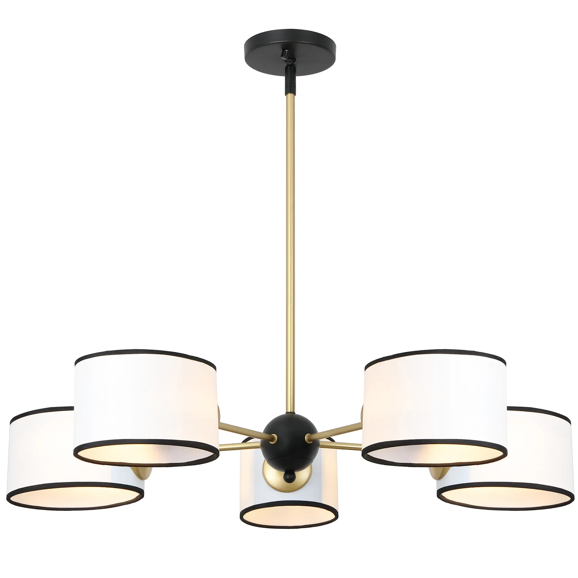Mickie Chandelier in White / Black