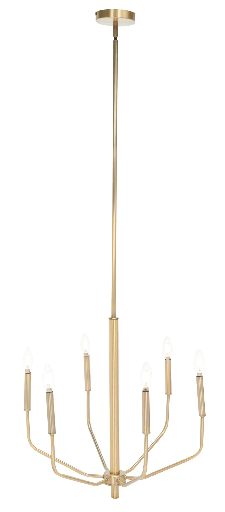 Eirene Chandelier in Antique Brass