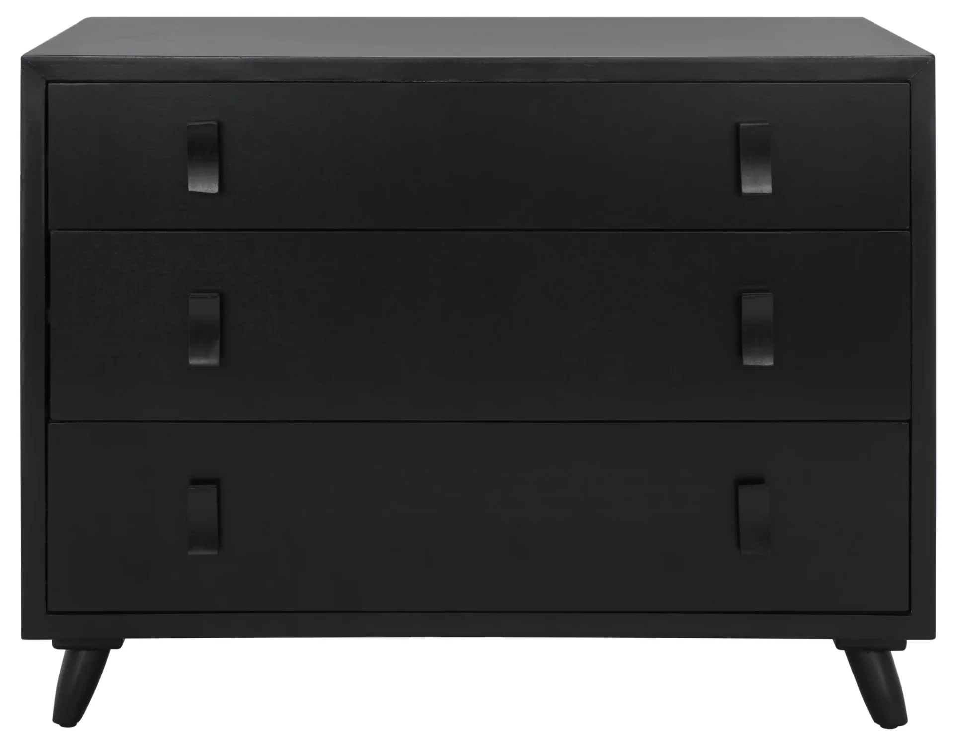 Blaize Three-Drawer Chest in Black
