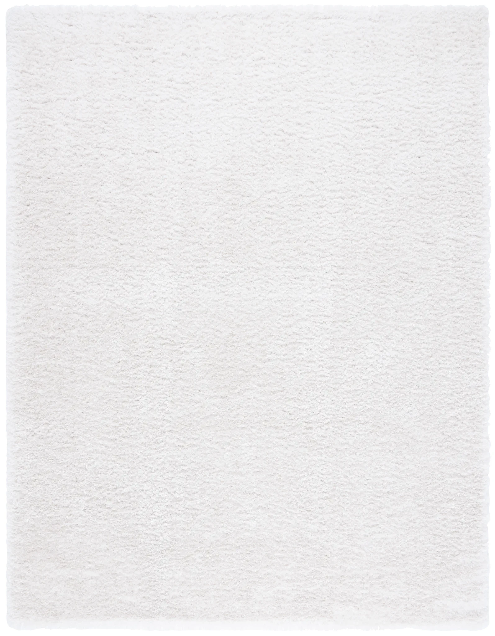 Cloud Solid Shag Rug in White