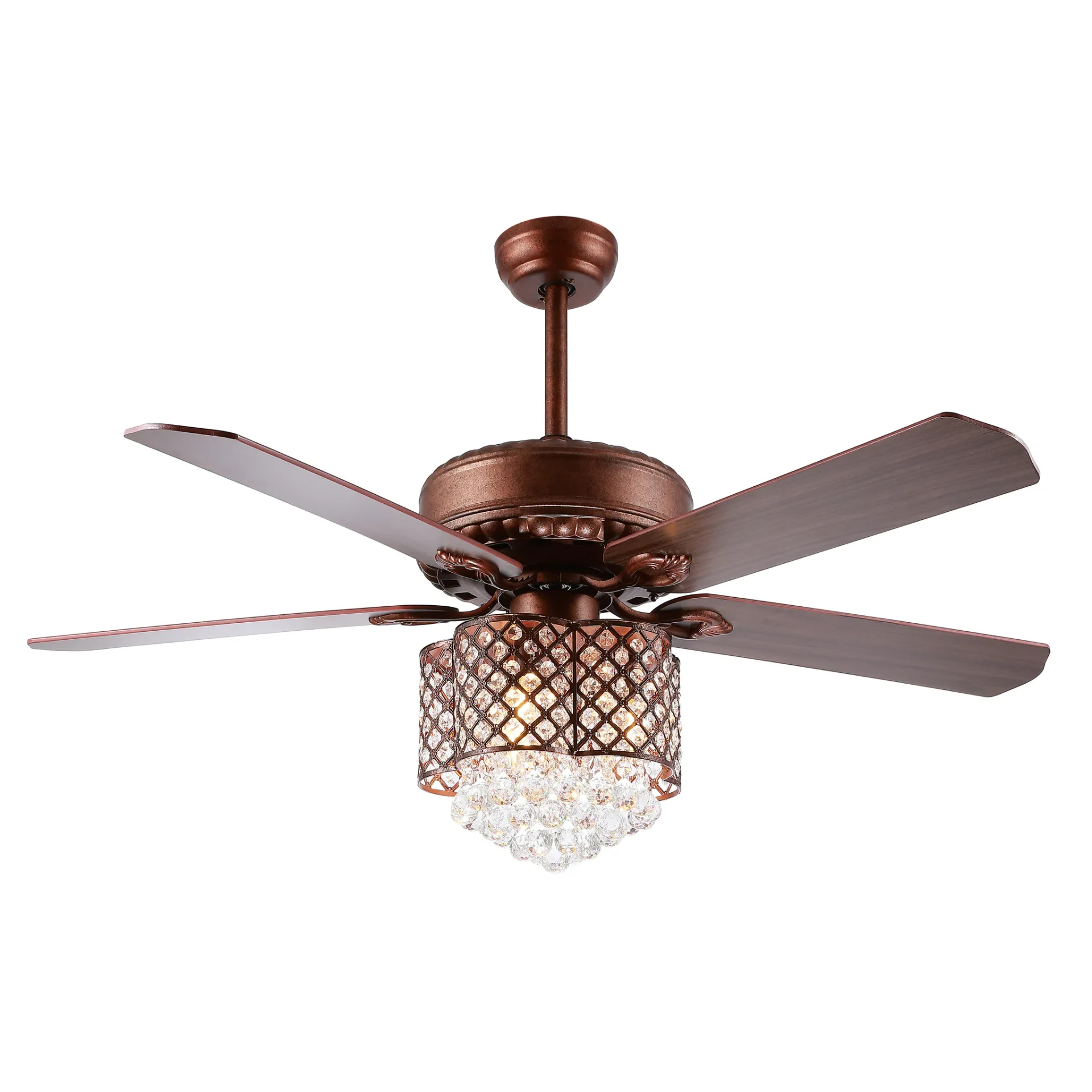 Kelso Three-Light Ceiling Fan in Bronze