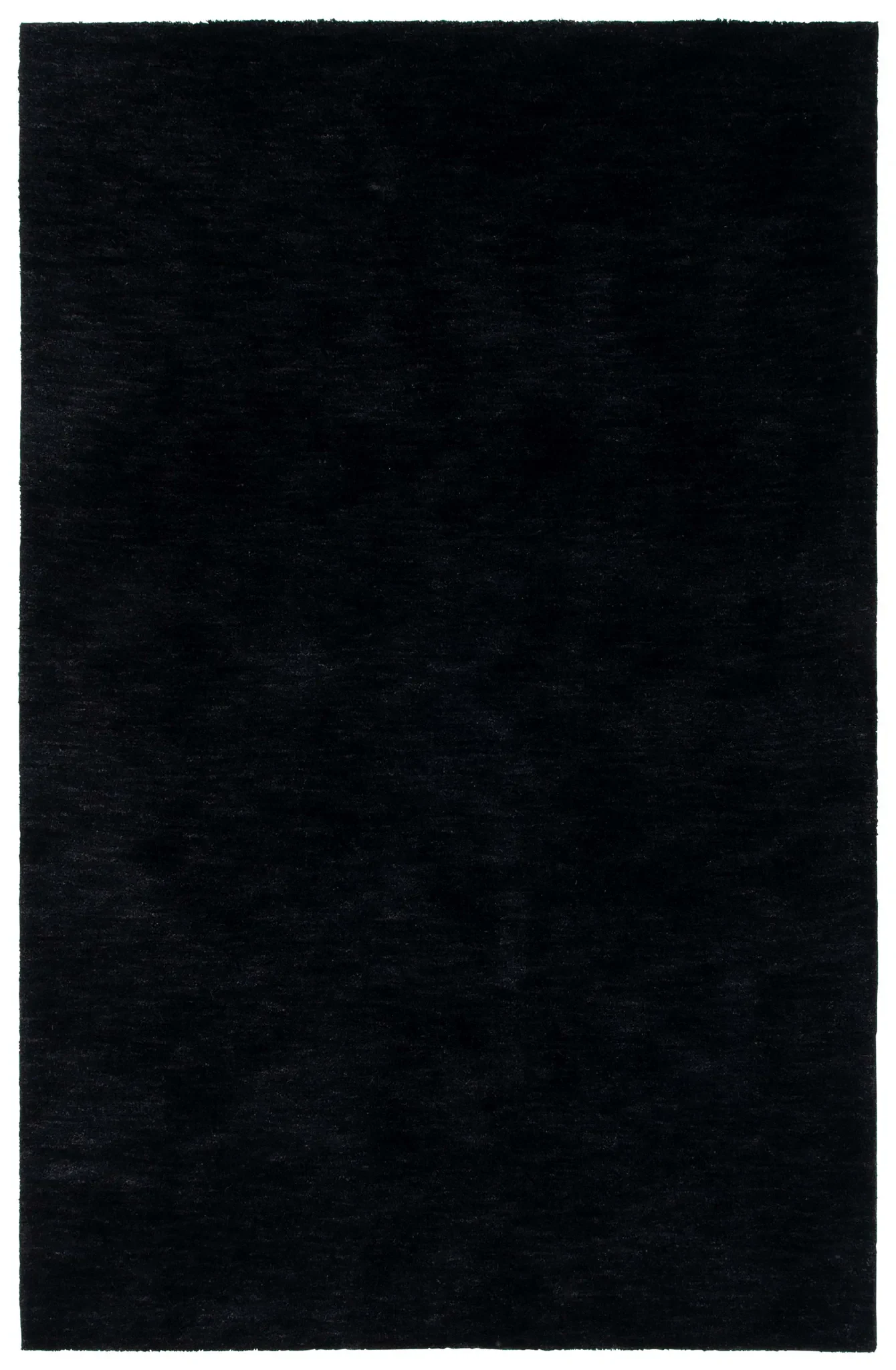 Carmine Solid Hand-Tufted Rug in Black