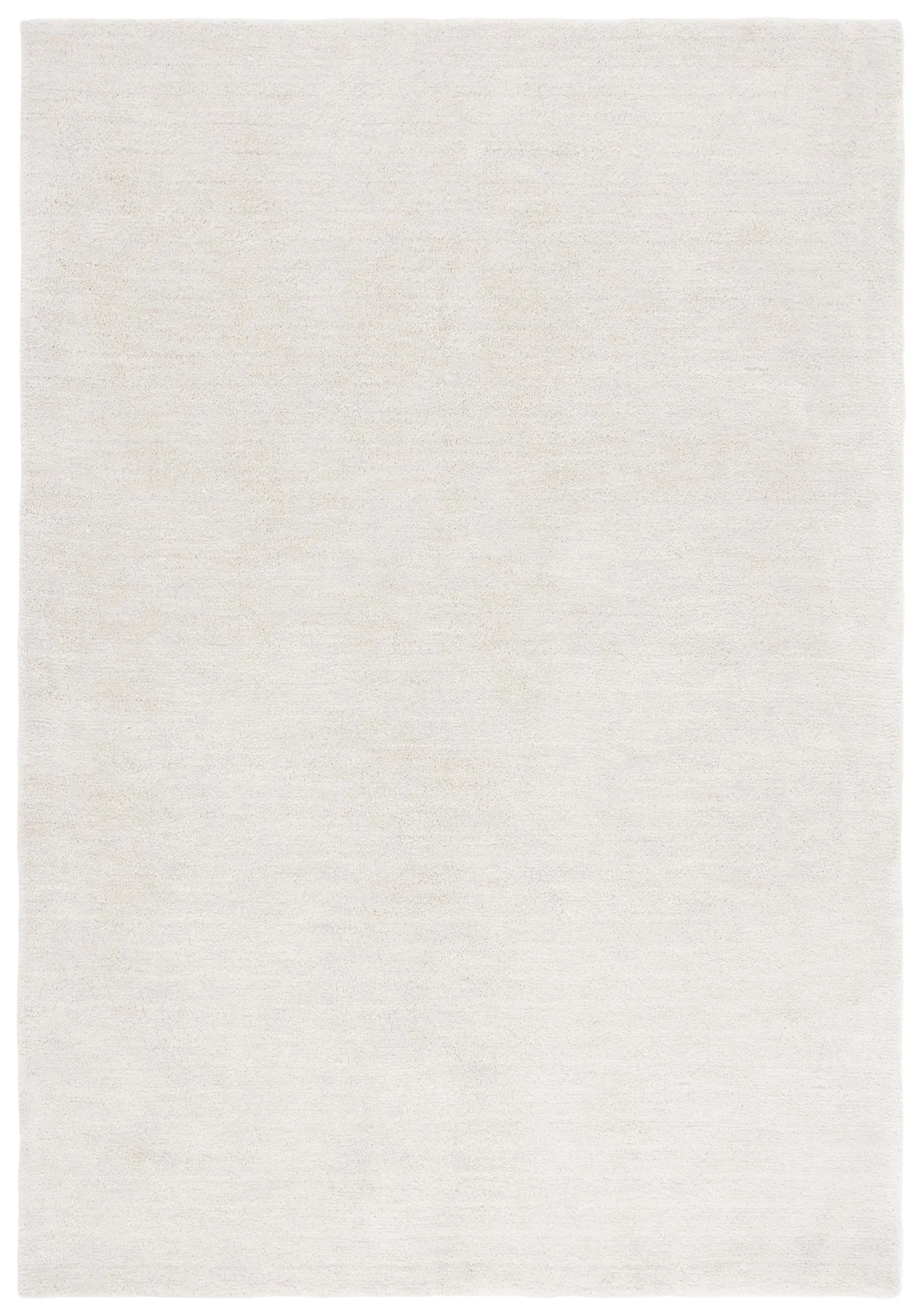 Carmine Ribbed Solid Hand-Tufted Rug in Ivory