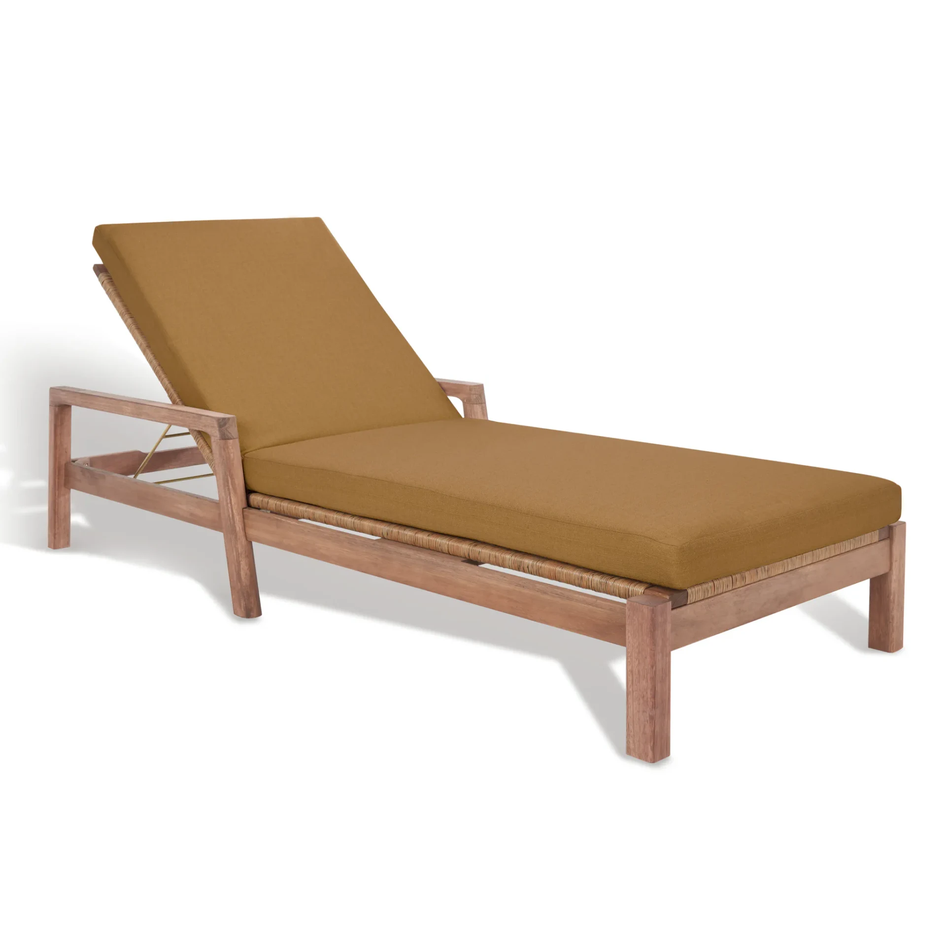 Donnamaria Wicker Sun Lounger in Natural / Brown