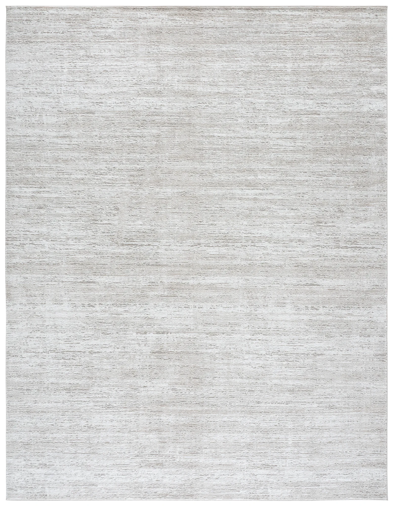 Carter Linear Striation Rug in Ivory / Taupe