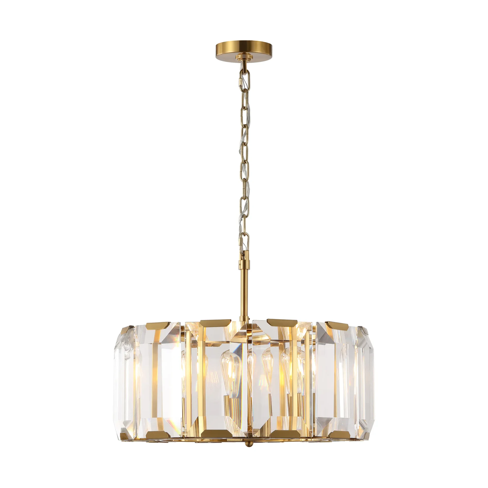 Symone Glass Chandelier in Gold