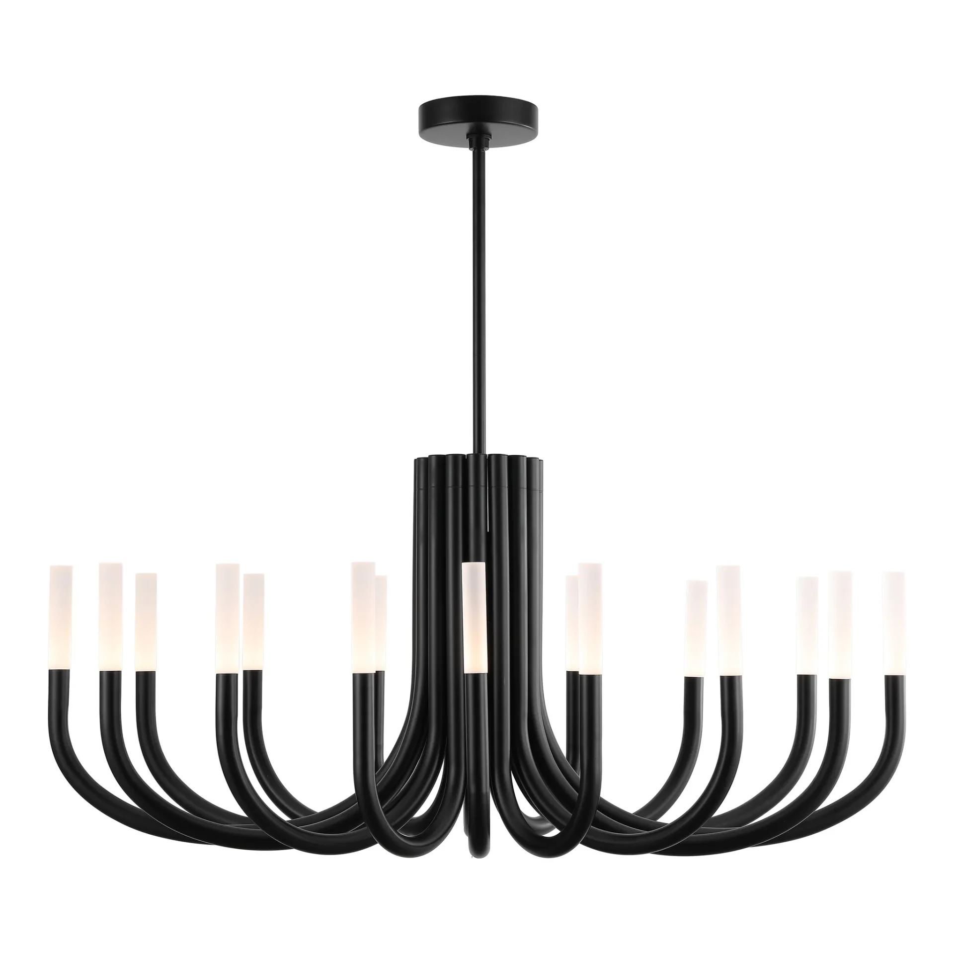 Evonne Metal Chandelier in Black