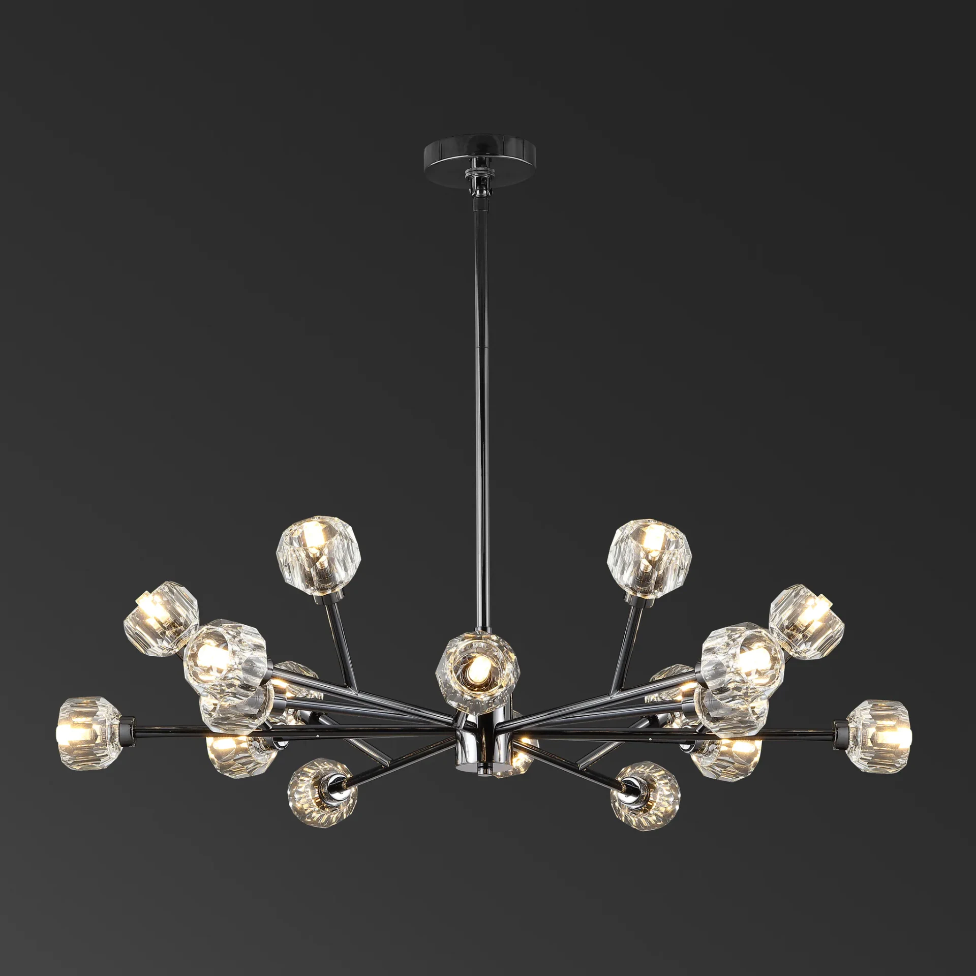 Breyer Crystal Chandelier in Black