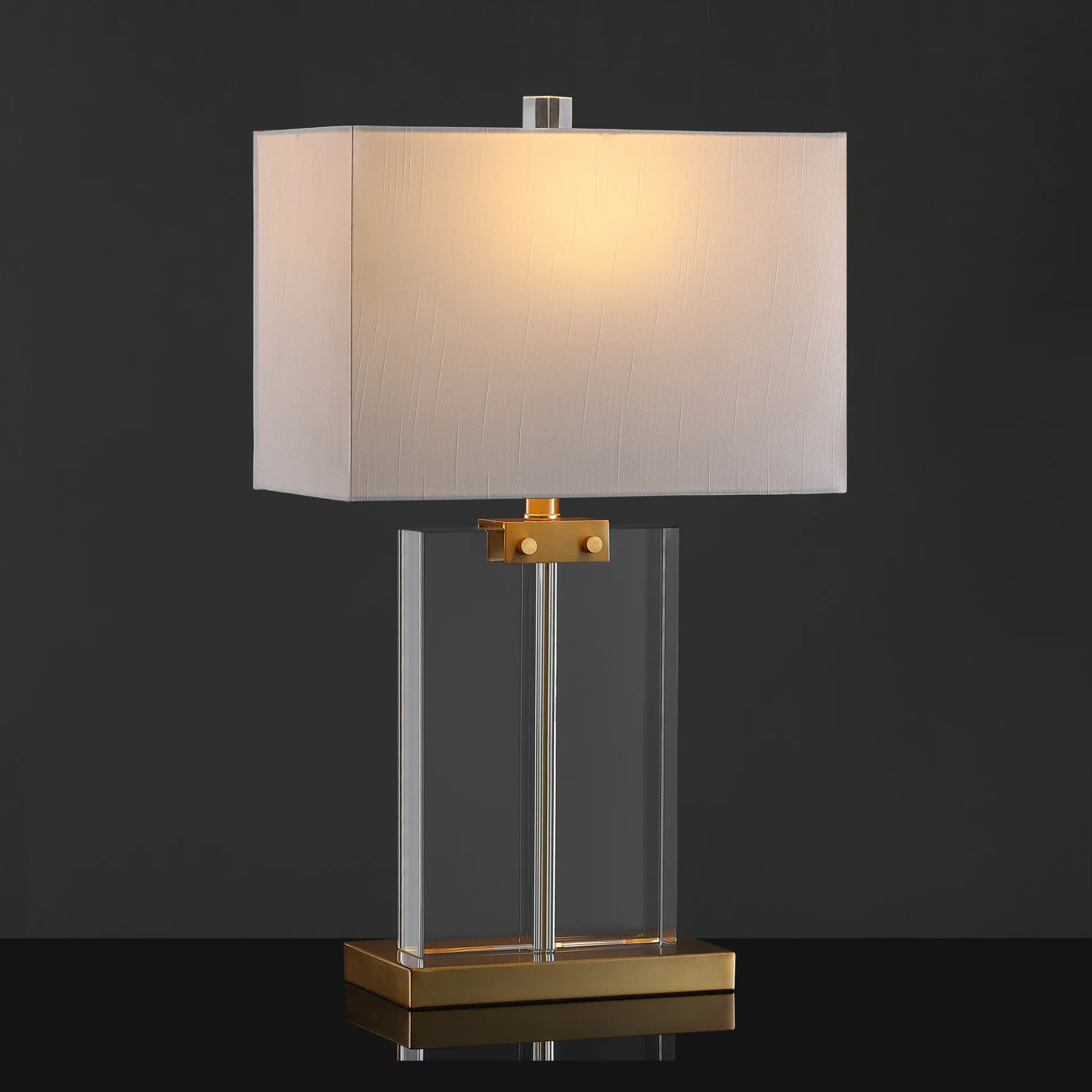Maddock Crystal Table Lamp in Clear / Gold