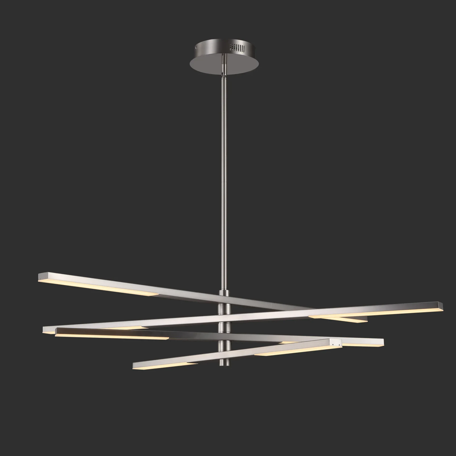 Oswalt Metal Chandelier in Nickel