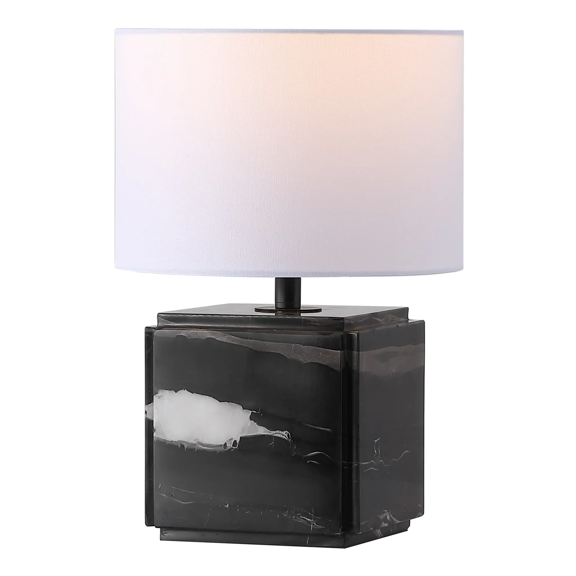 Zahra Marble Table Lamp in Black / White