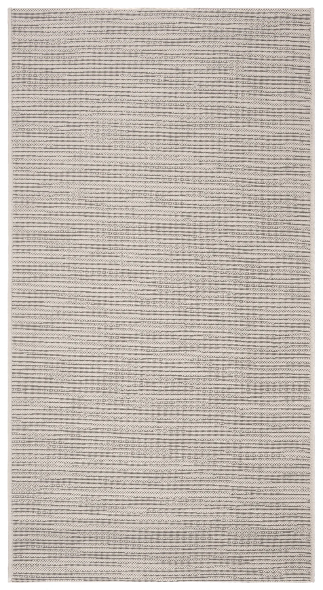 Courtyard Textured Solid Outdoor Rug in Light Gray