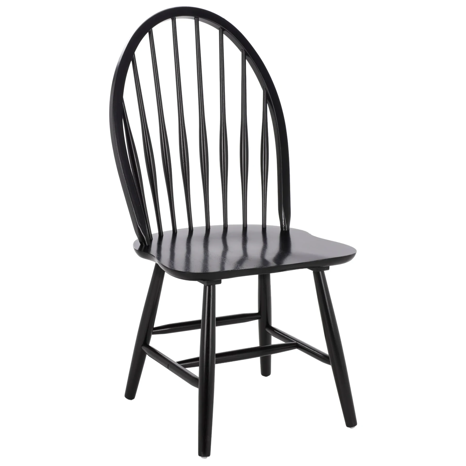Wendall Spindle Dining Chairs (Set of 2) in Black