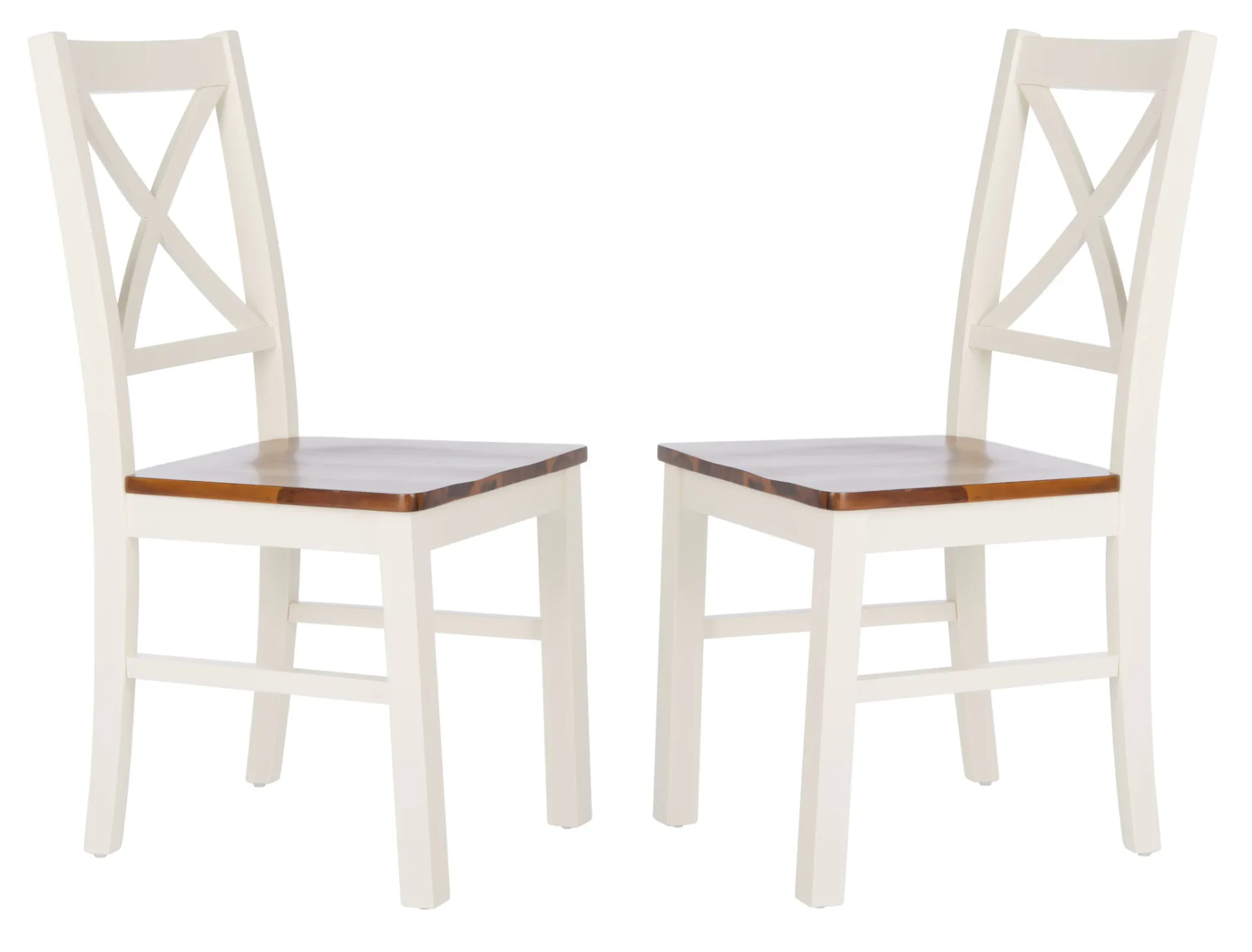 Akash Dining Chair (Set of 2) in White / Natural