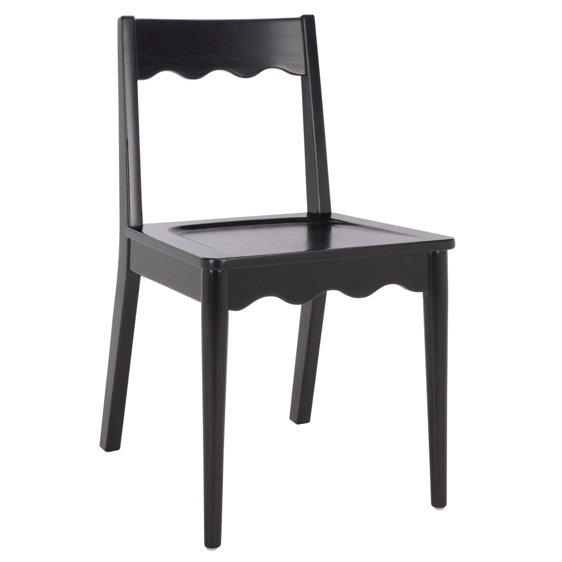 Rosetty Scallop Dining Chairs (Set Of 2) in Black