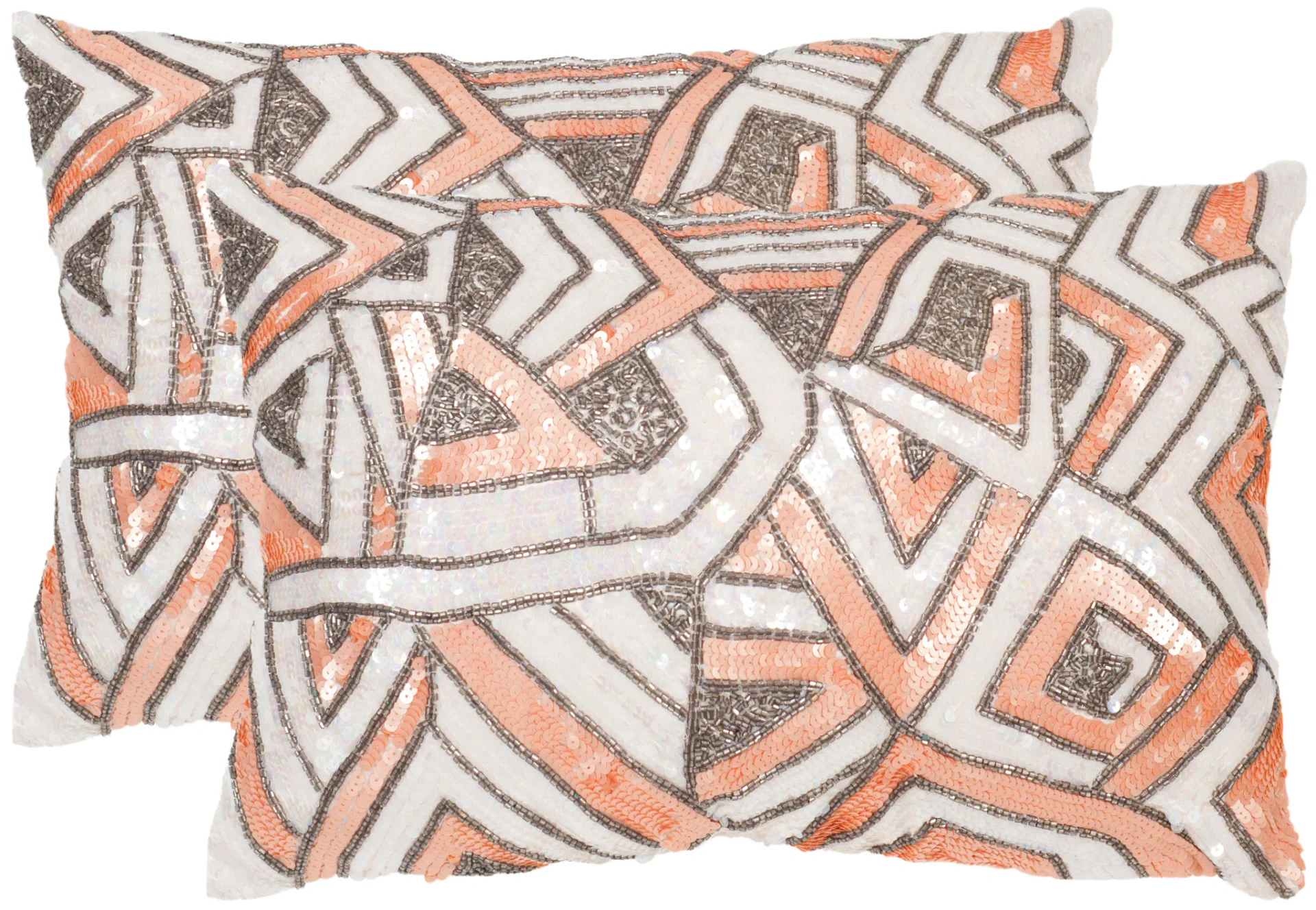 Ricci Pillow (Set of 2) in Peach / Haze