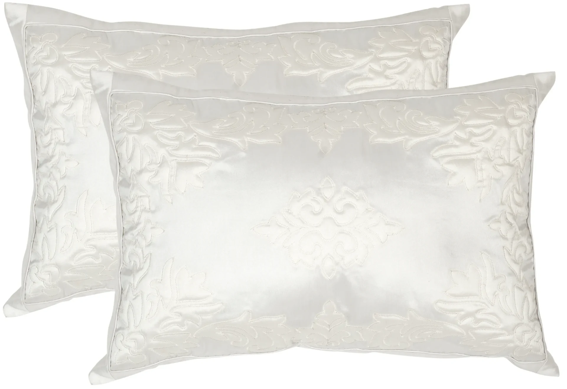 Quilted Medallion Pillow (Set Of 2) in White