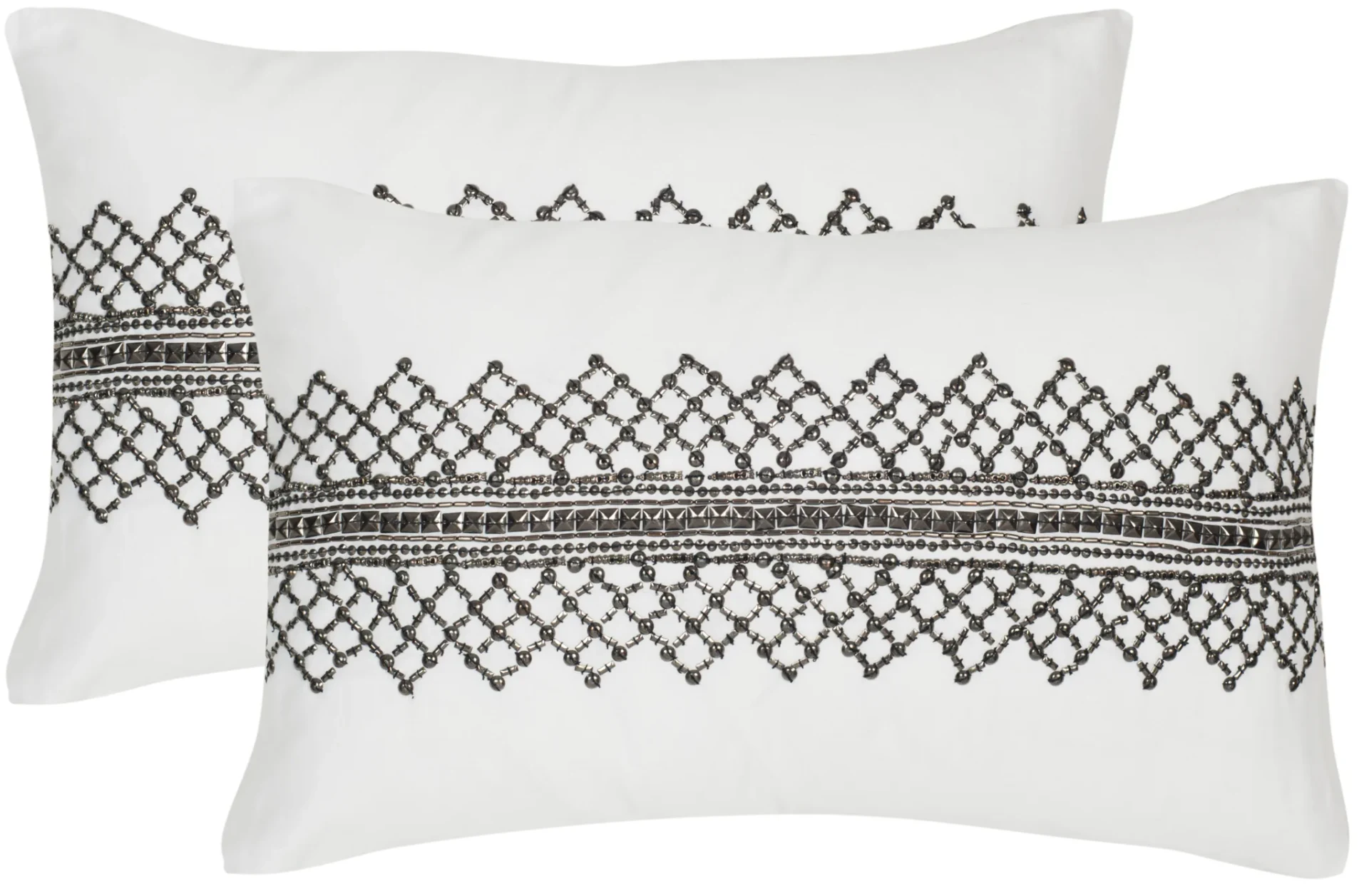 Gossamer Metals Pillow (Set Of 2) in Gunmetal