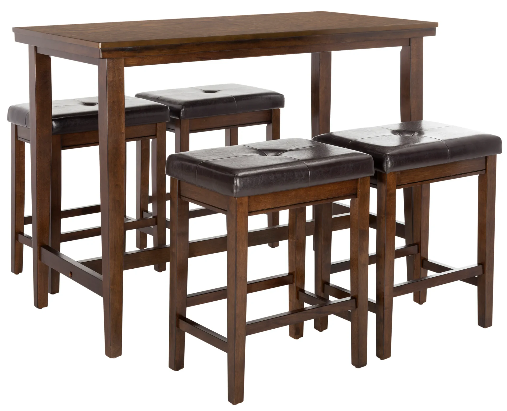 Billy Five-Piece Pub Set in Dark Brown