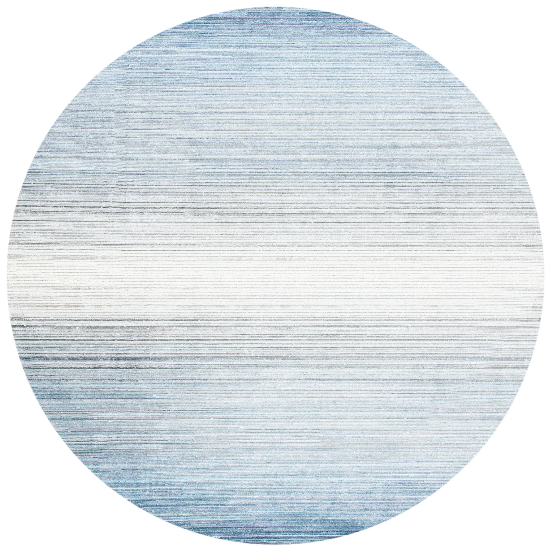 Dream Ombre Stripe Rug in Blue / Ivory