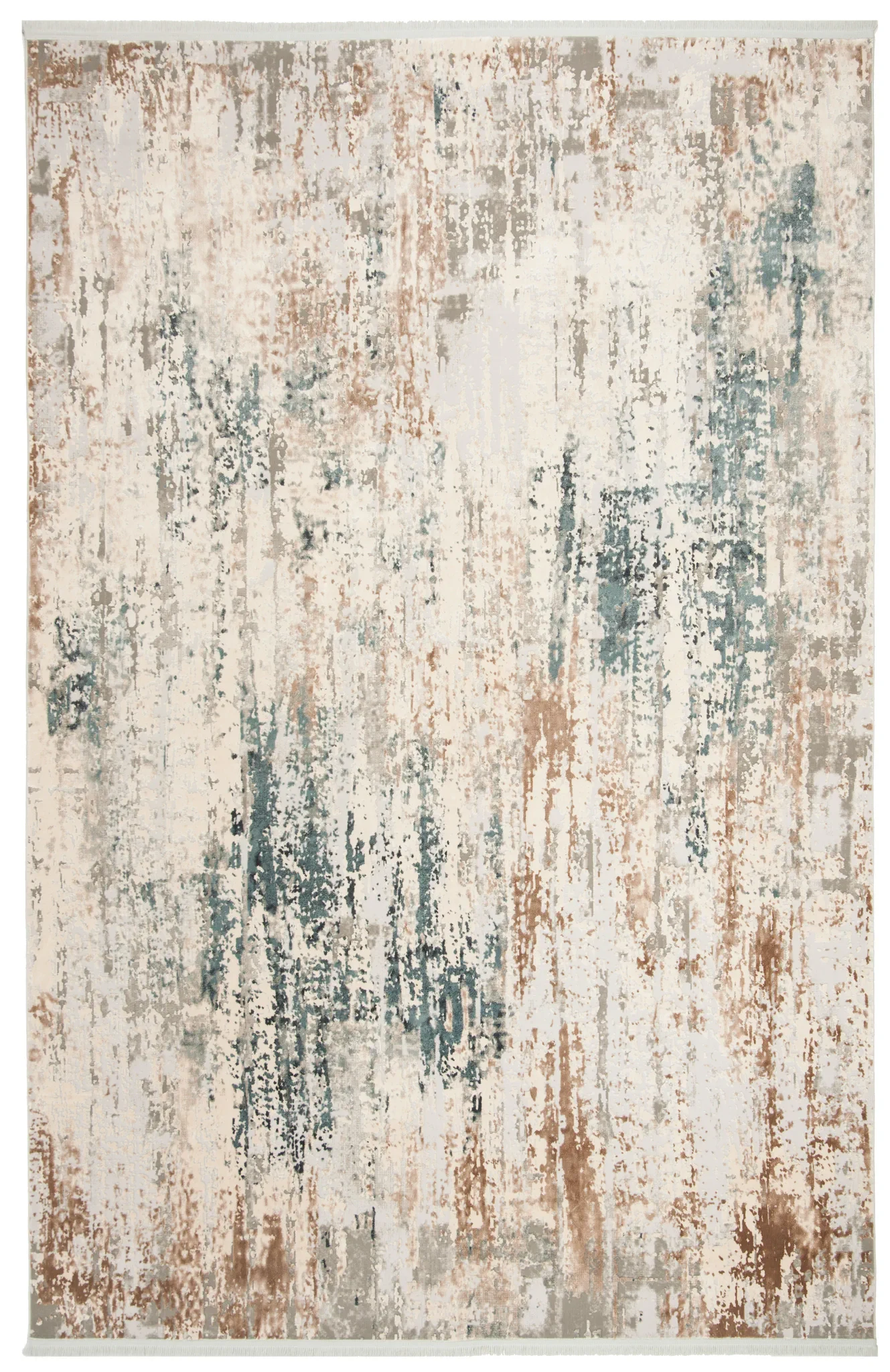 Eclipse Dappled Abstract Rug in Beige / Gray