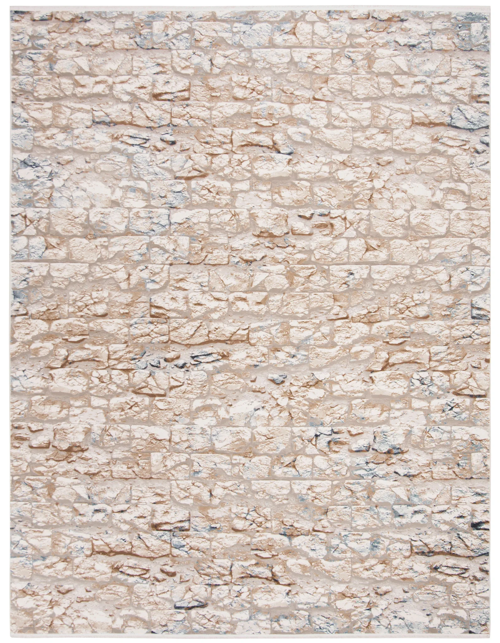 Eclipse Stone Wall Rug in Beige / Light Gray