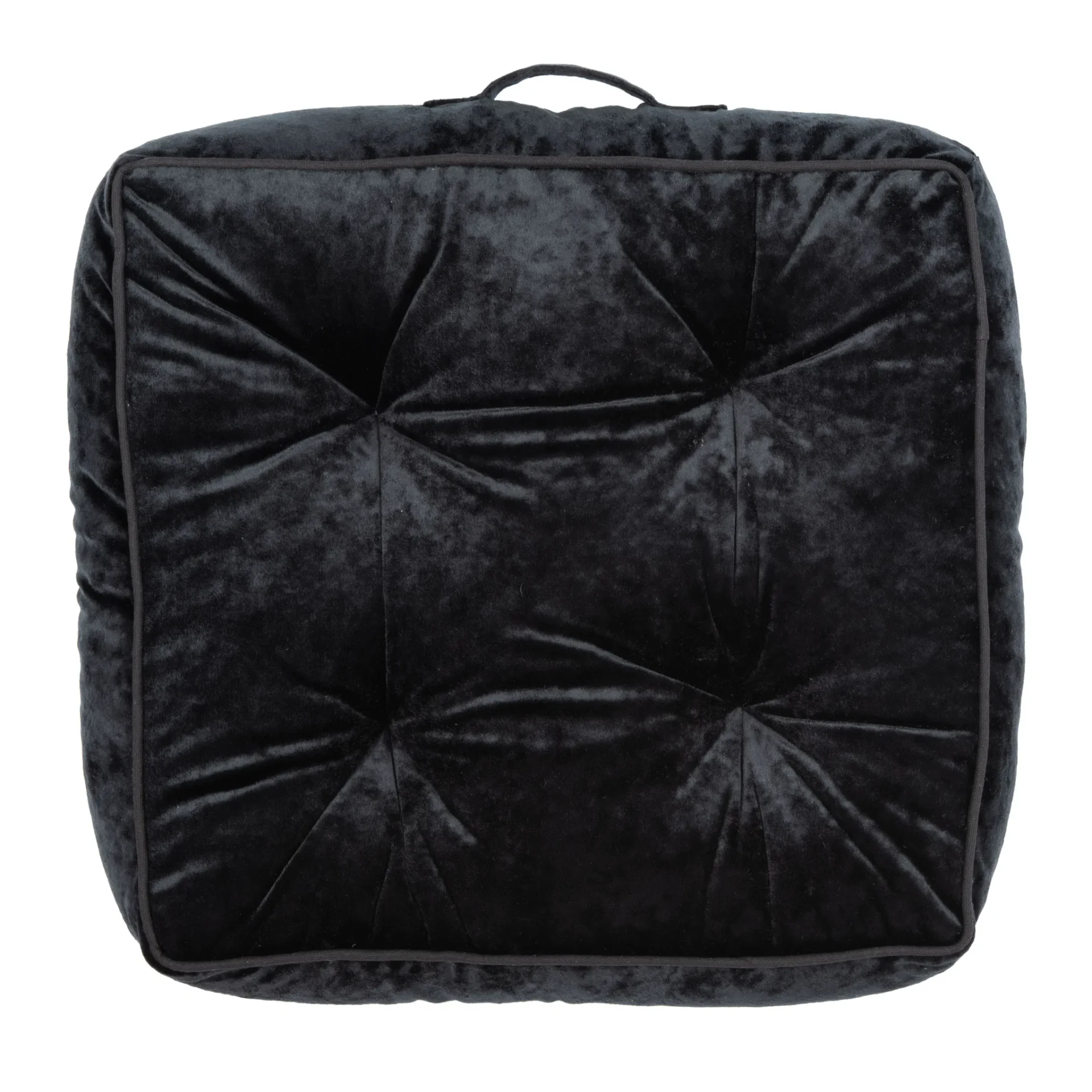 Primrose Floor Pillow in Black