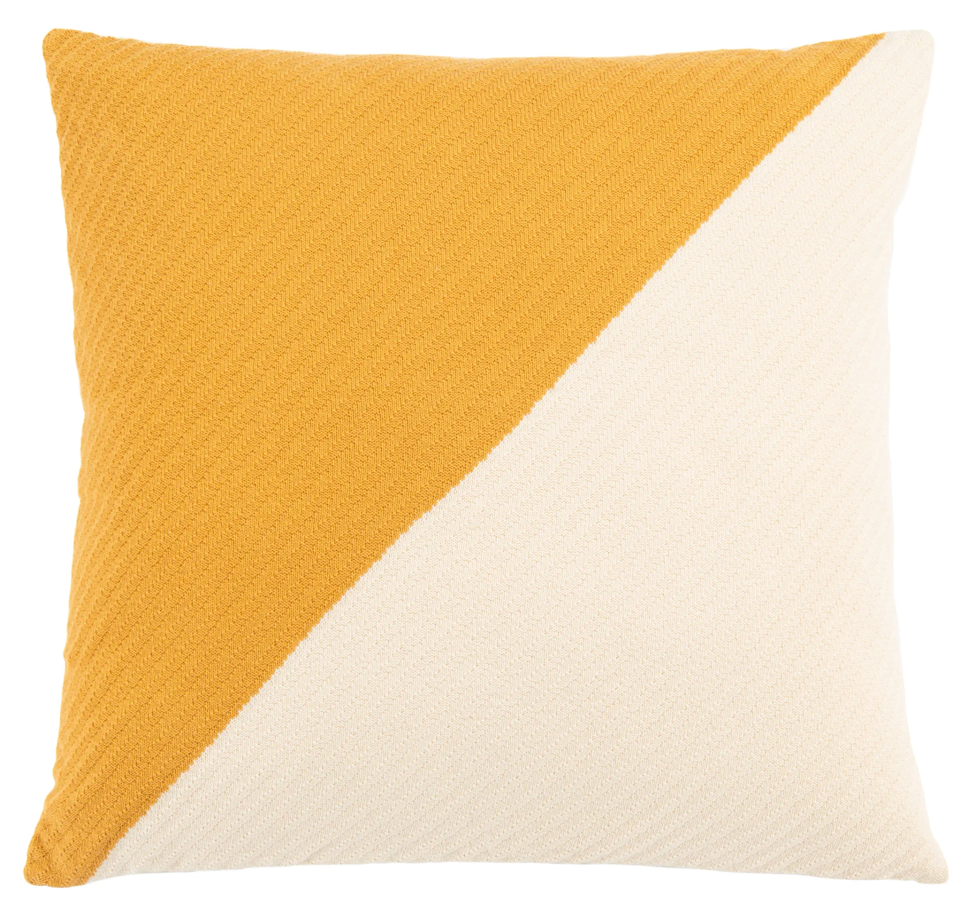 Nyssa Floor Pillow in Mustard / Beige