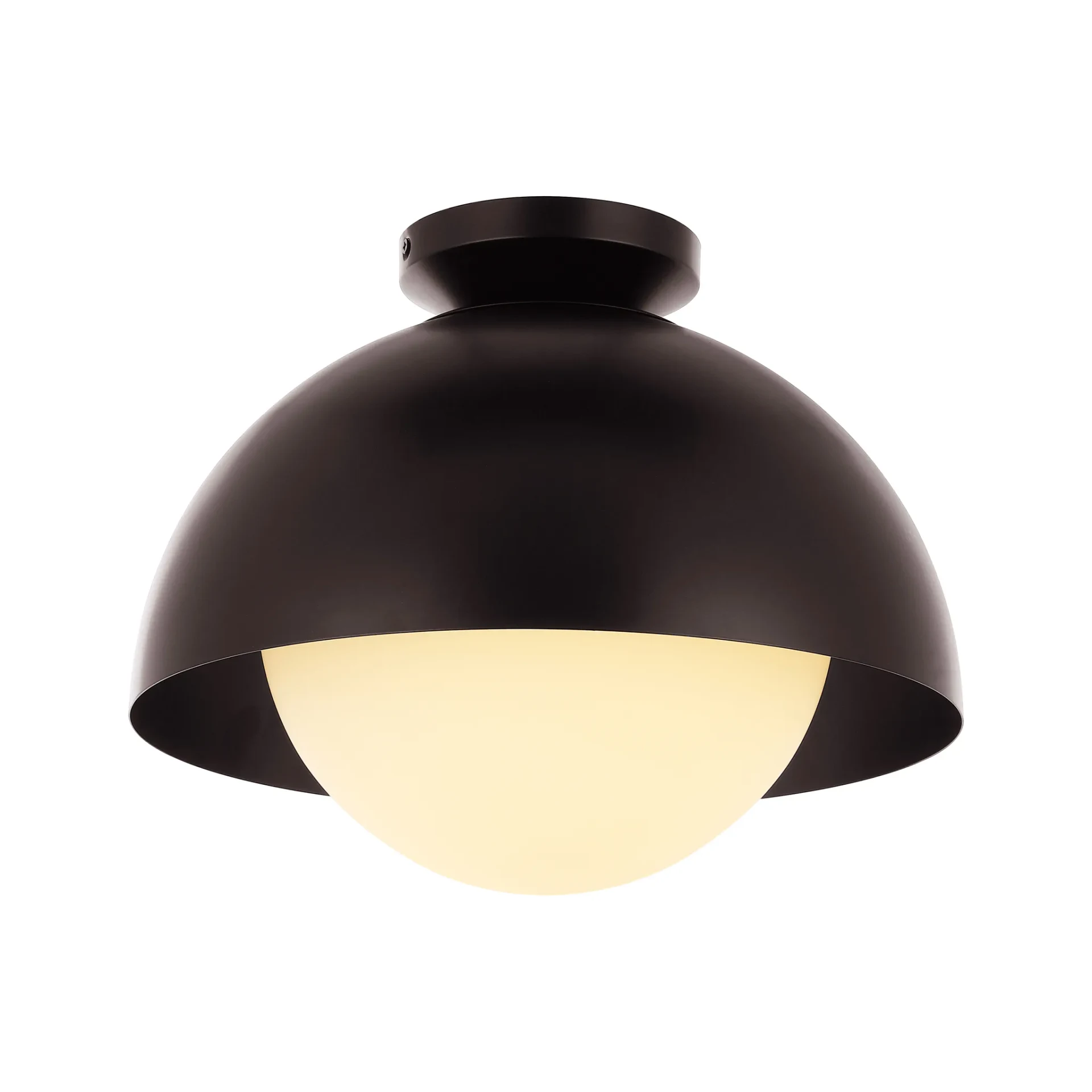 Syluna Flush Mount in Oil Rub Bronze / White