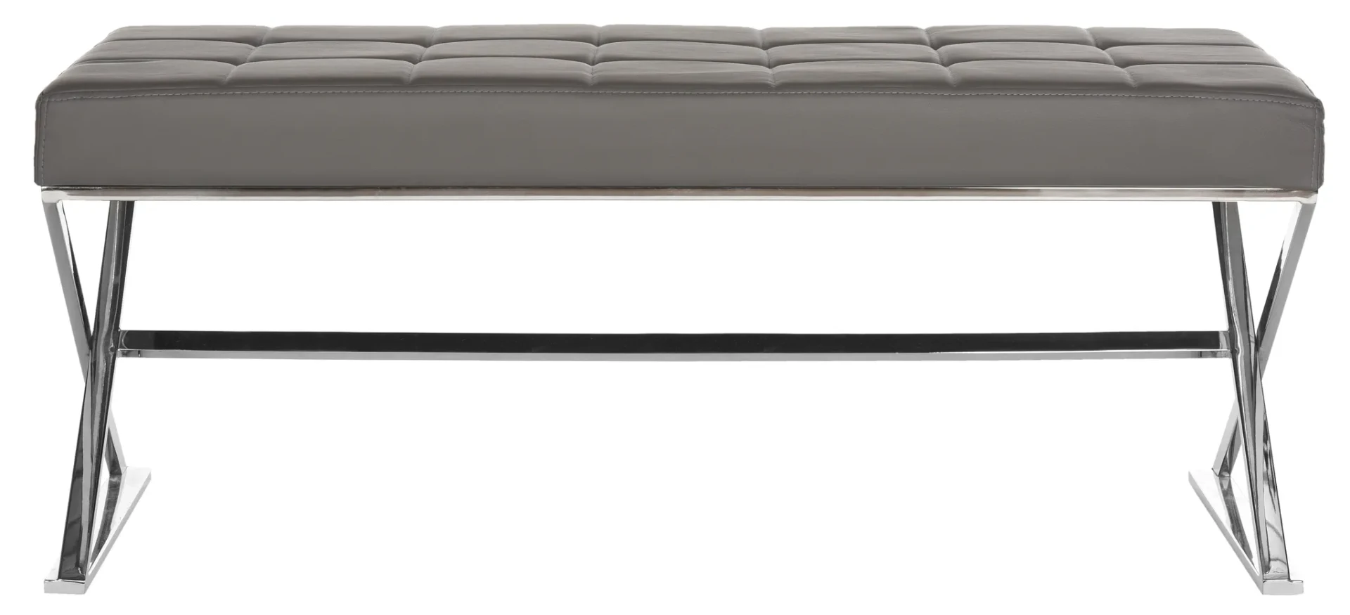 Micha Bench in Black / Chrome