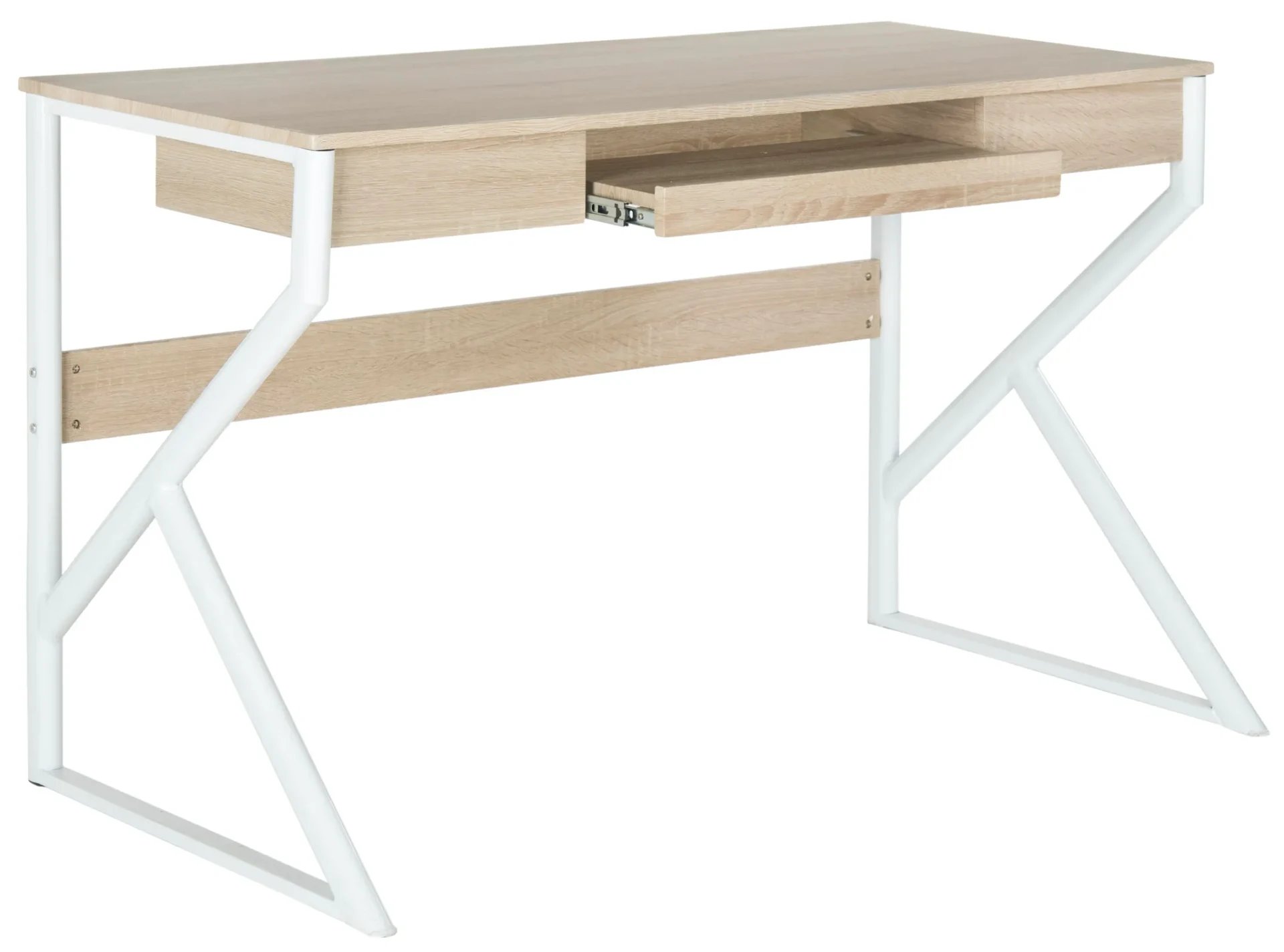 Bryant Computer Desk in Natural / White