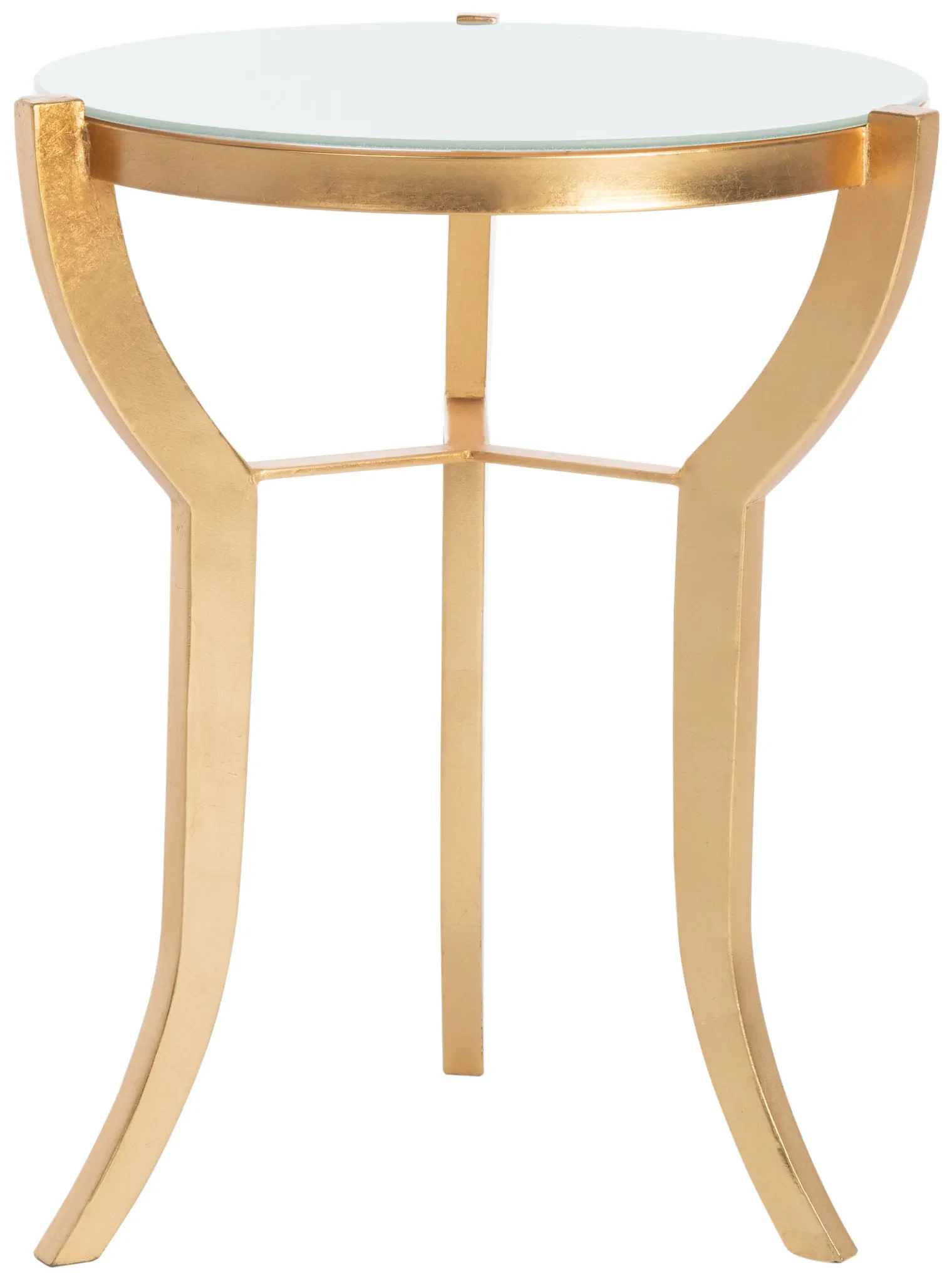 Ormond Accent Table in Gold / White