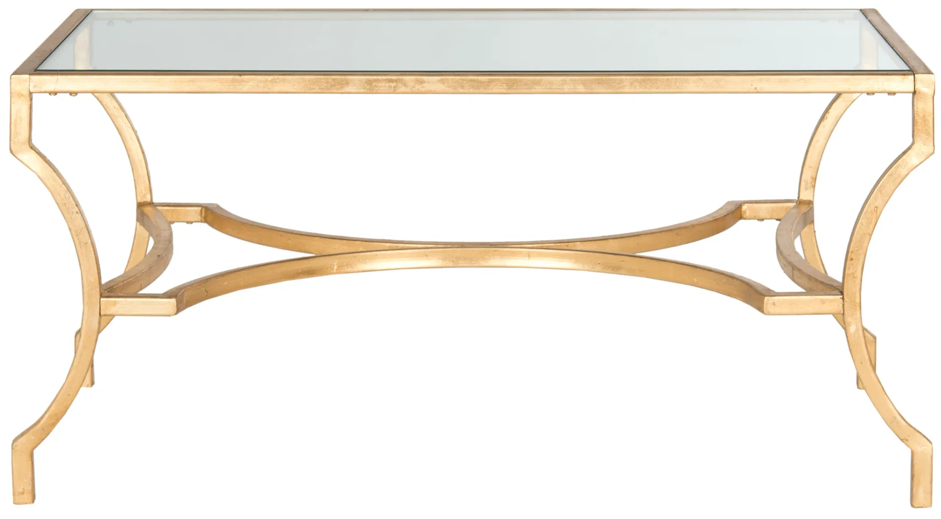 Alphonse Coffee Table in Gold / Clear