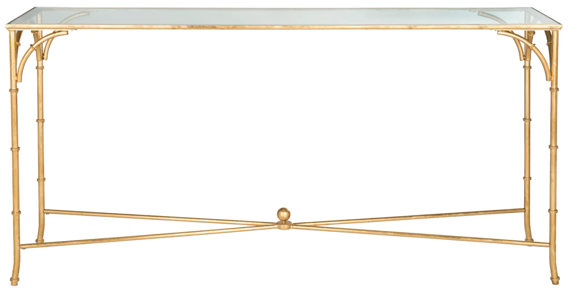 Maurice Console in Gold / Clear