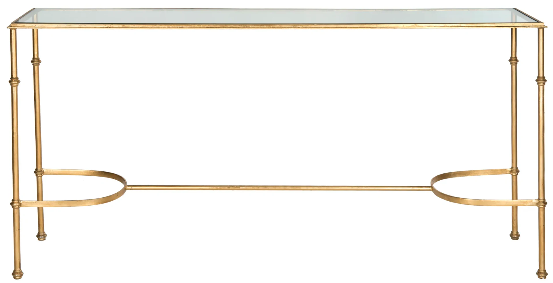 Lucille Console in Gold / Clear
