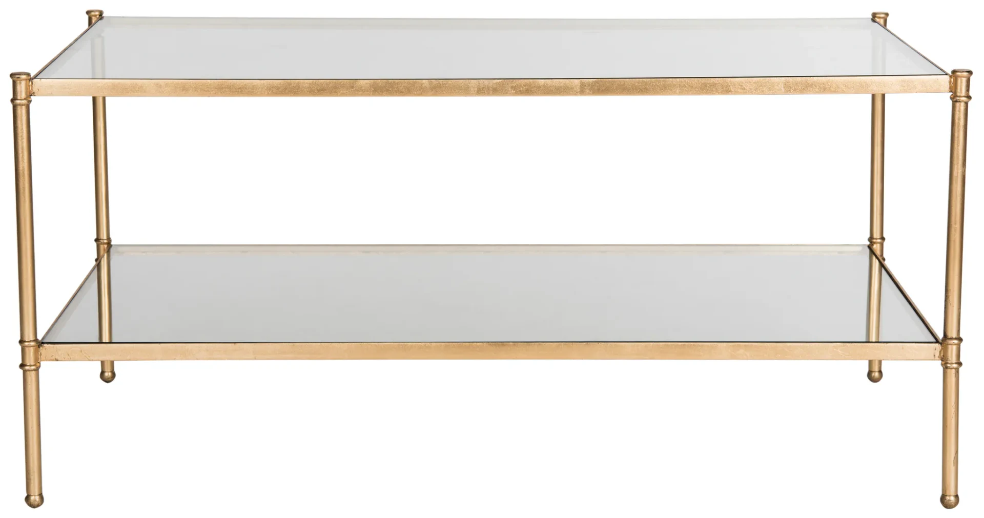 Aslan Coffee Table in Gold / Clear