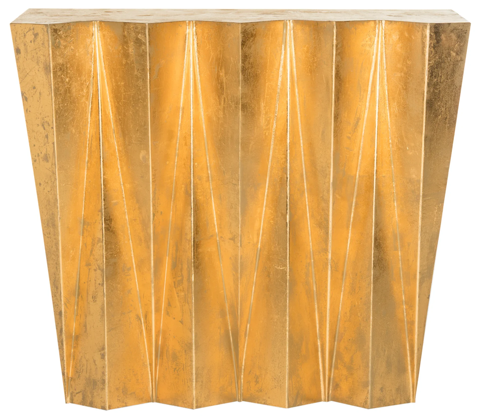 Gisela Hex Console in Gold
