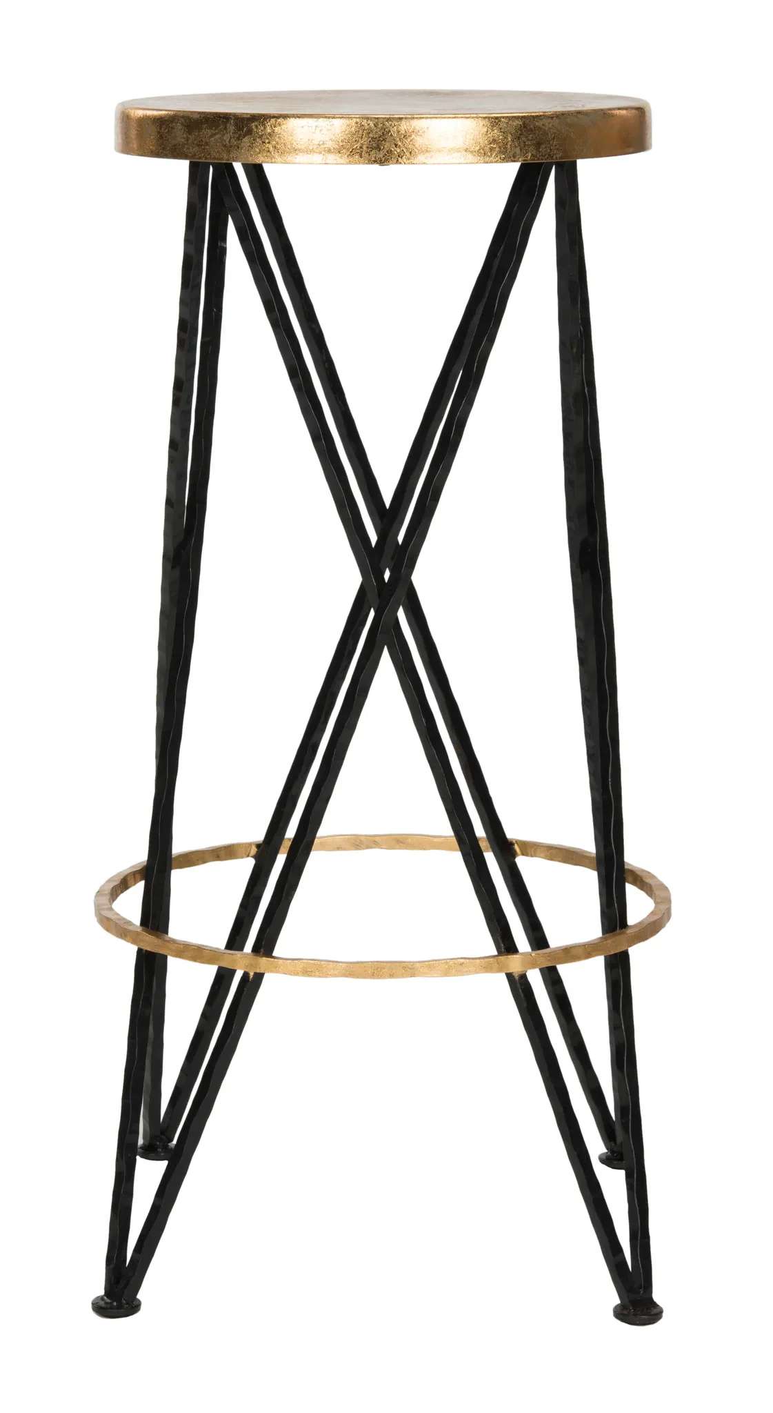 Hester Barstool in White / Gold