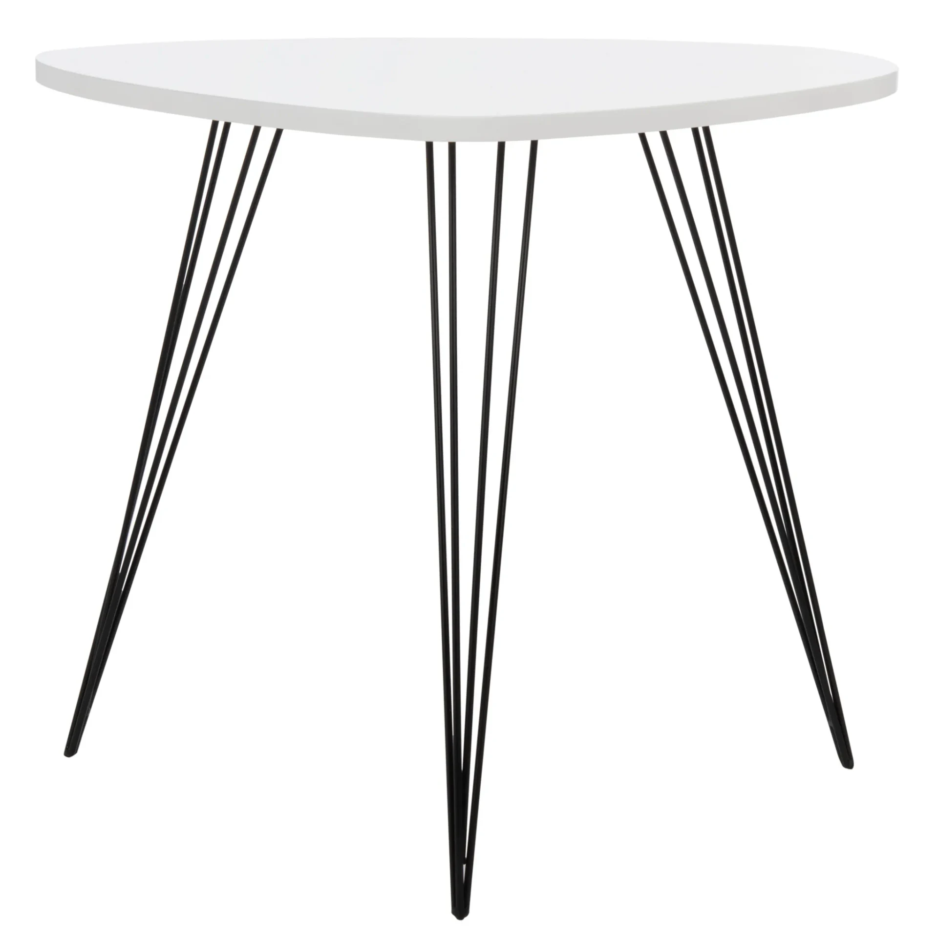 Wynton End Table in White / Black
