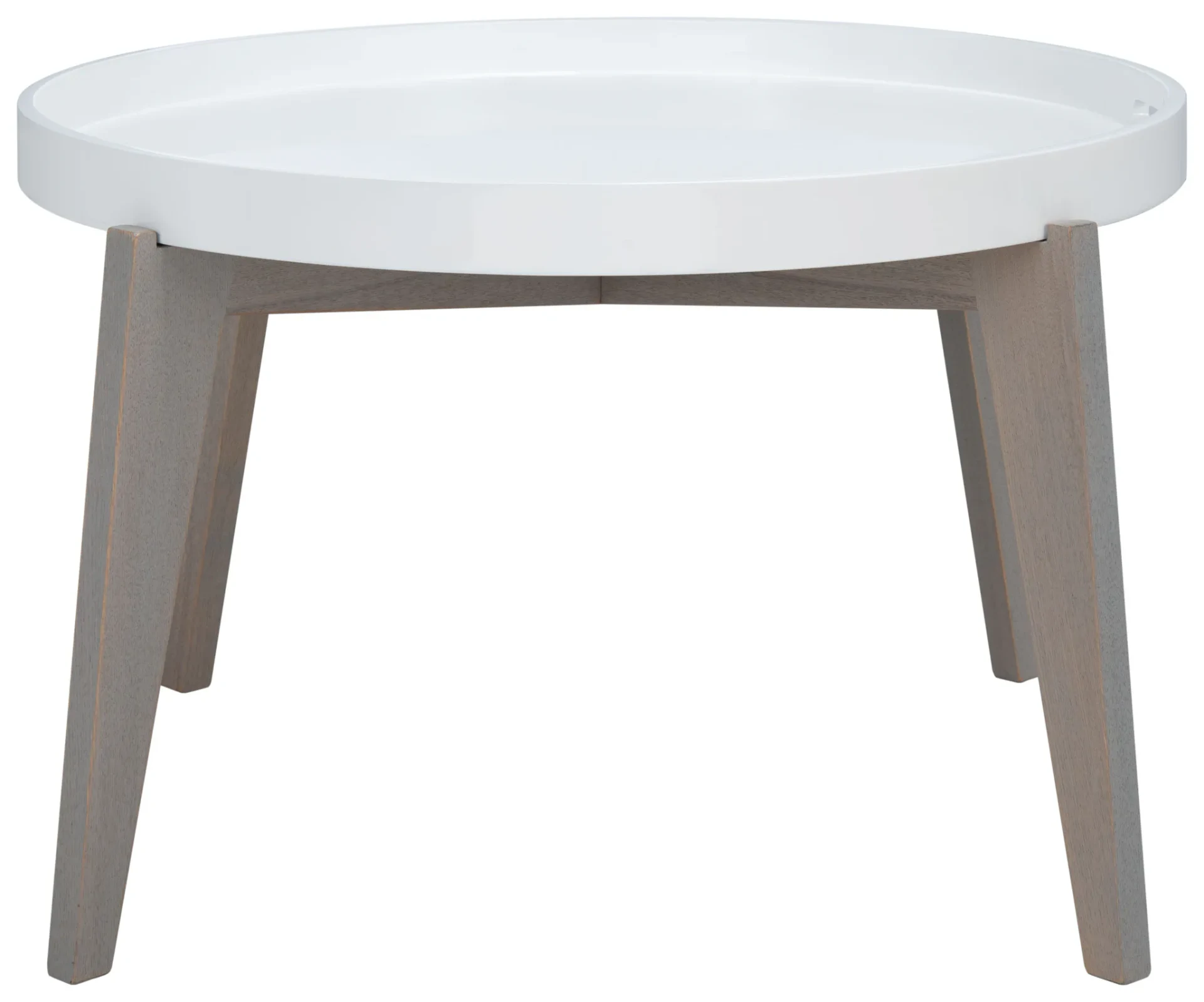 Echo End Table in White / Gray