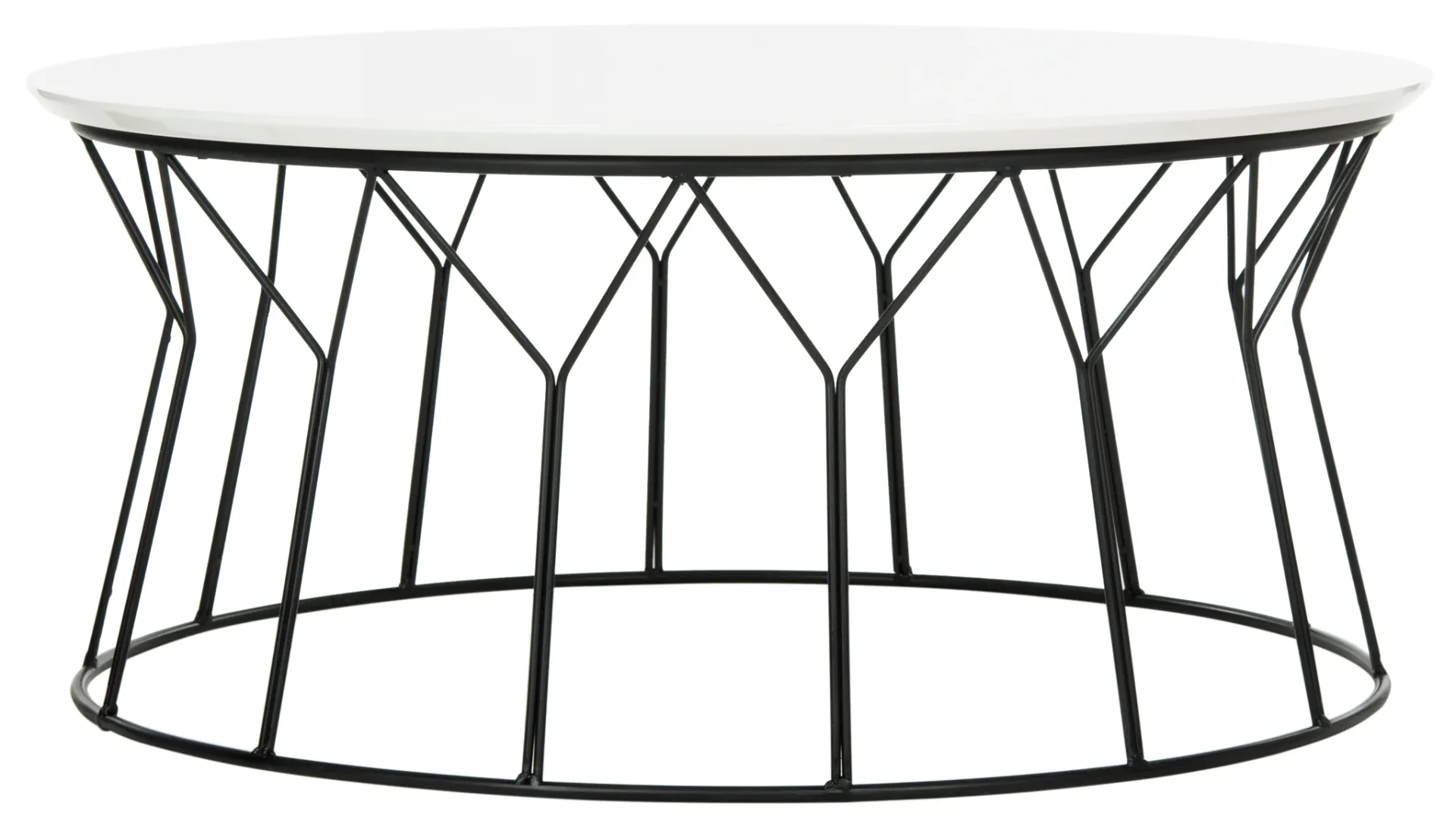 Deion Coffee Table in Lacquer White